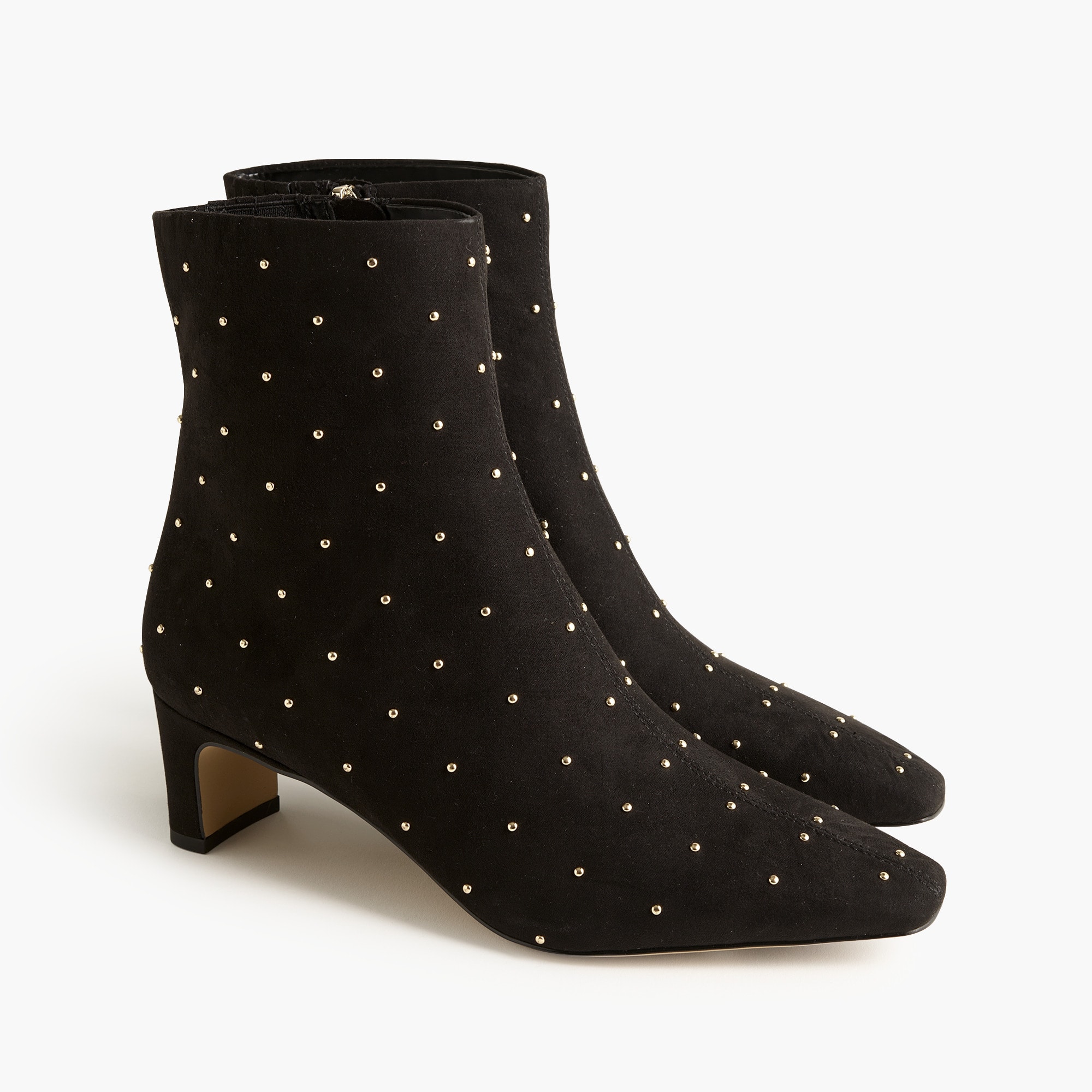  Studded snip-toe booties