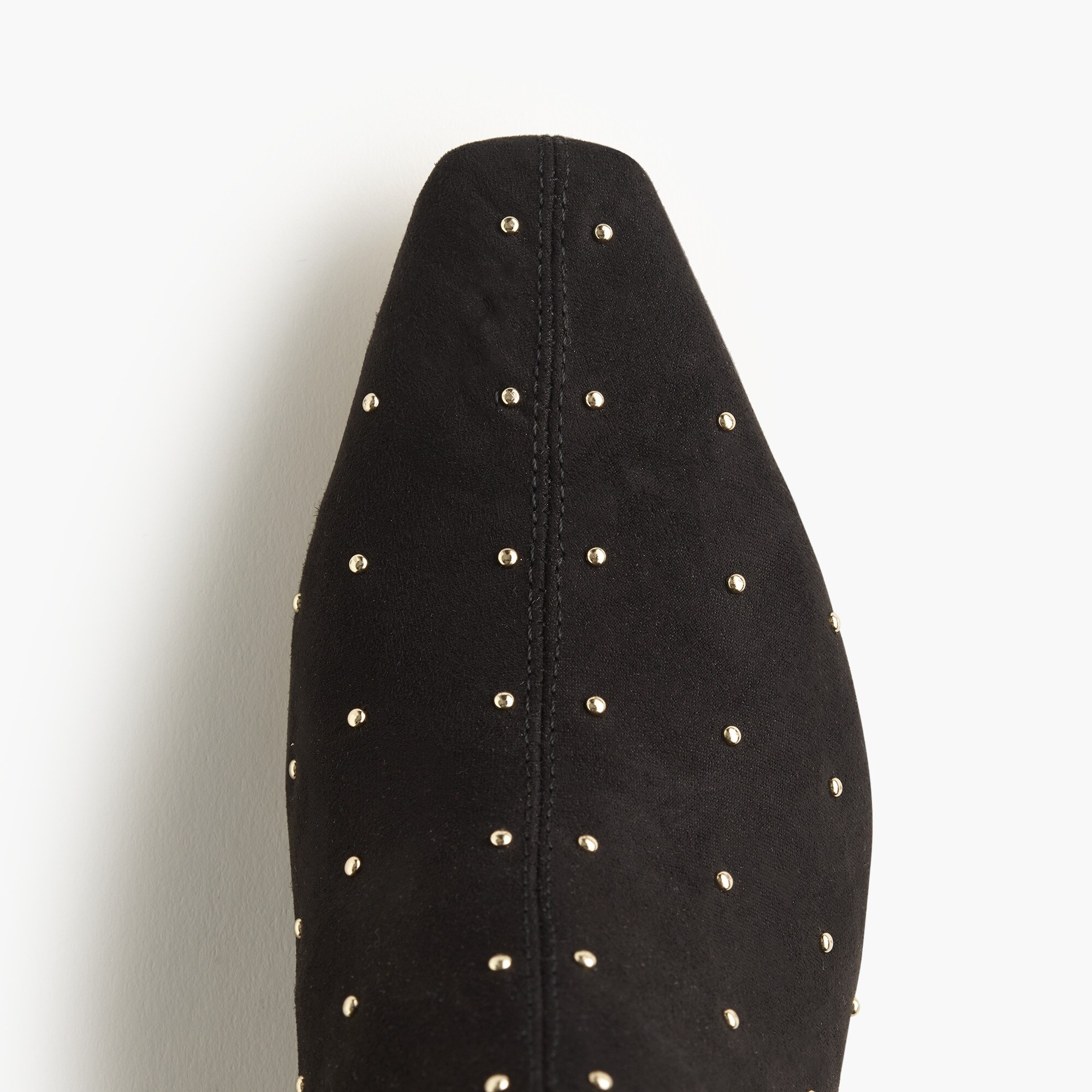 Studded snip-toe booties