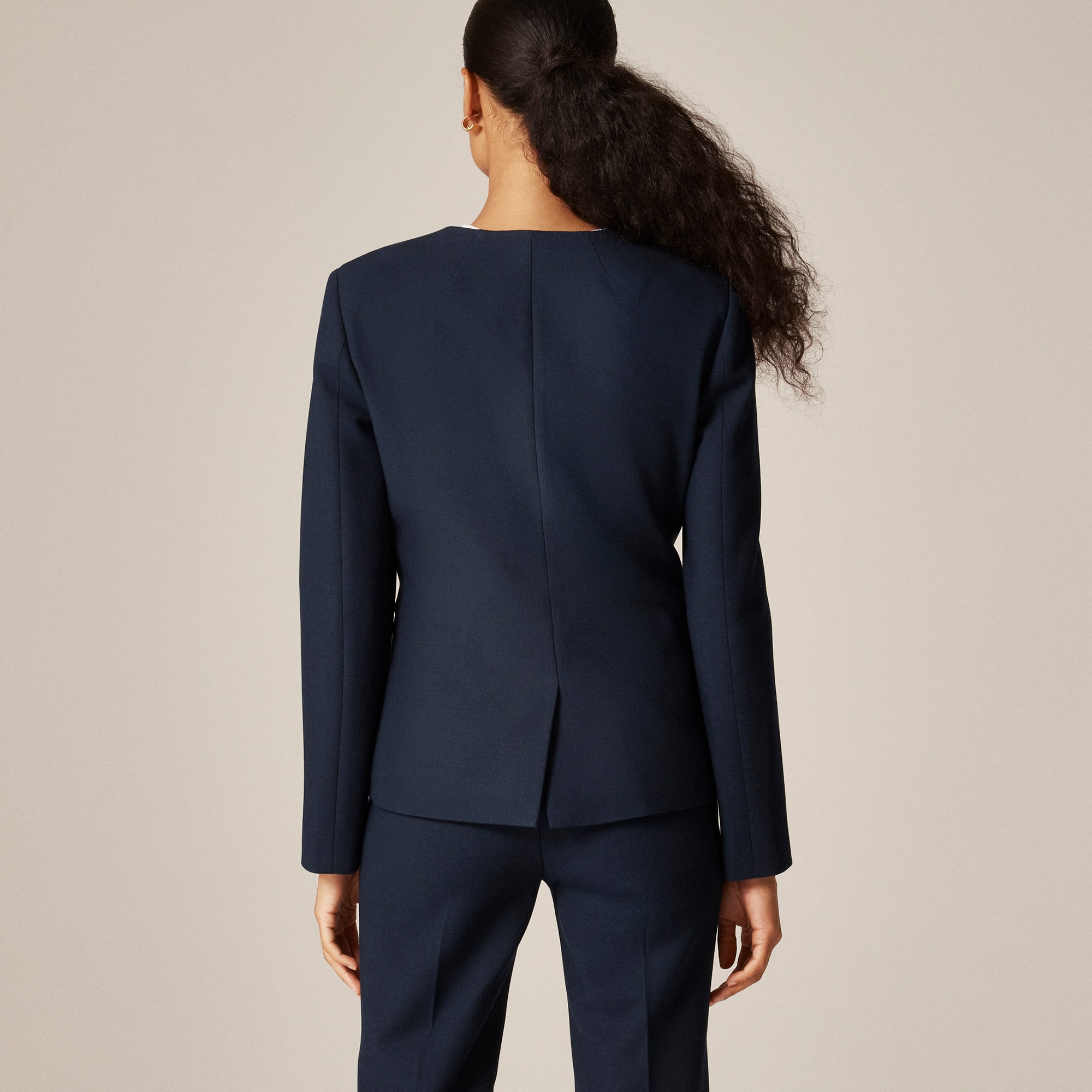 Peplum Blazer In Textured Tweed For Women | J.Crew