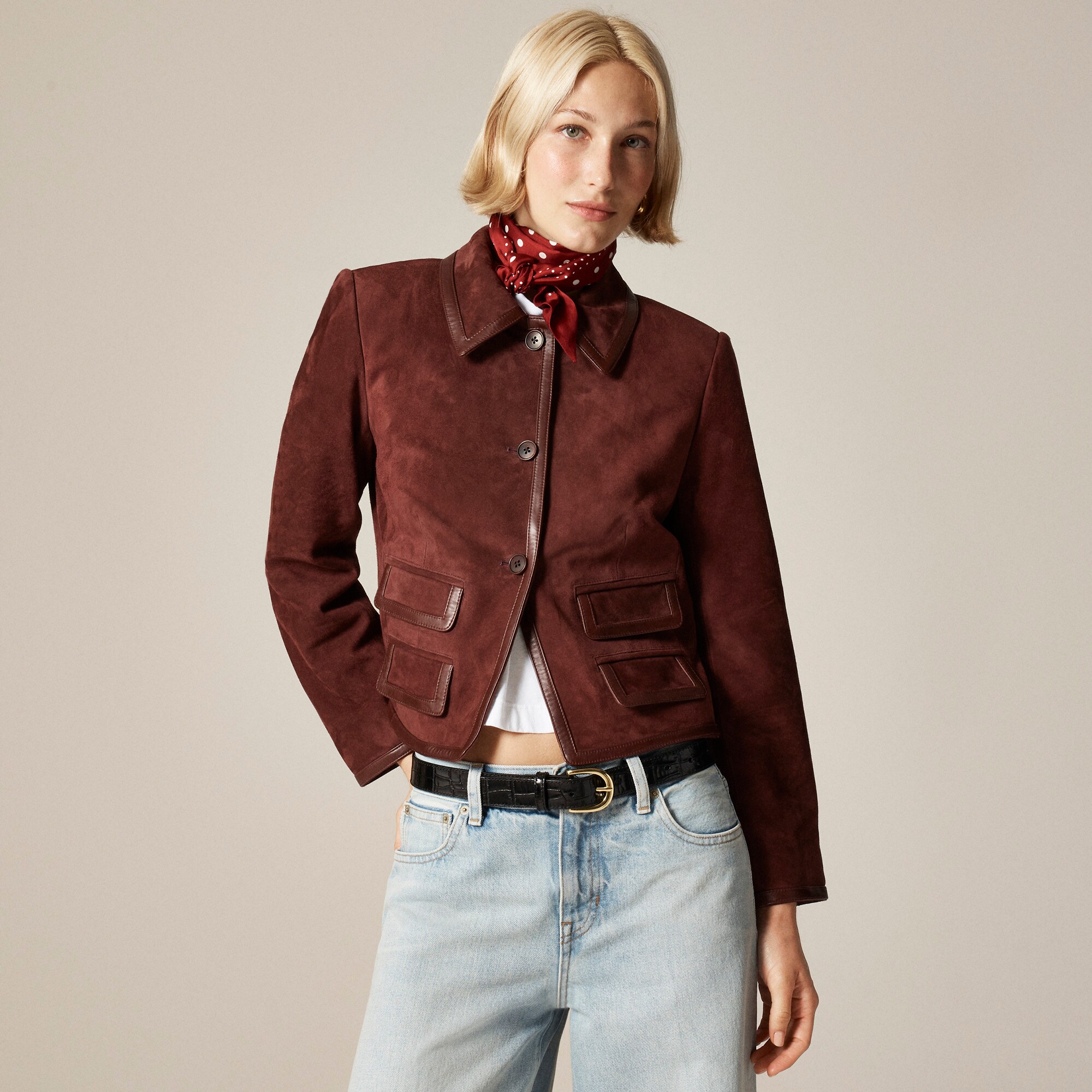 Lucie jacket in suede - image 3