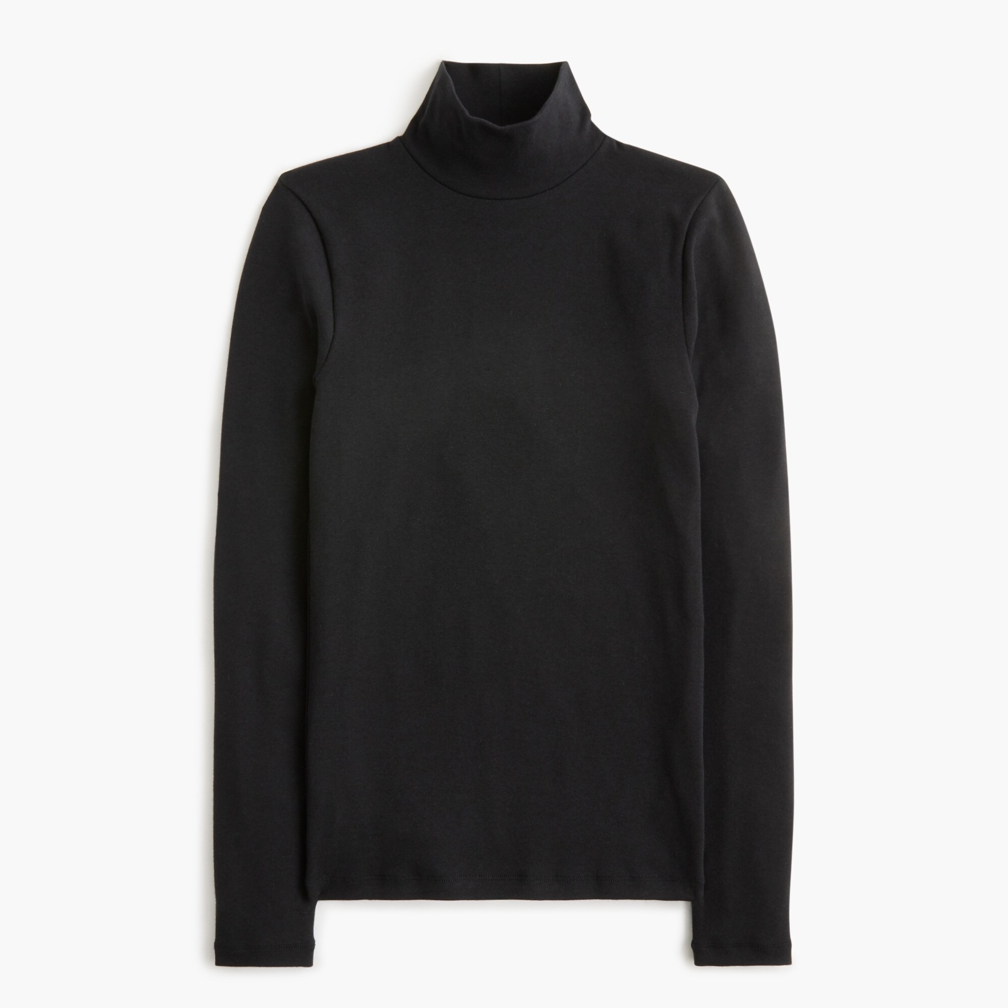 Cotton-blend mockneck sweater