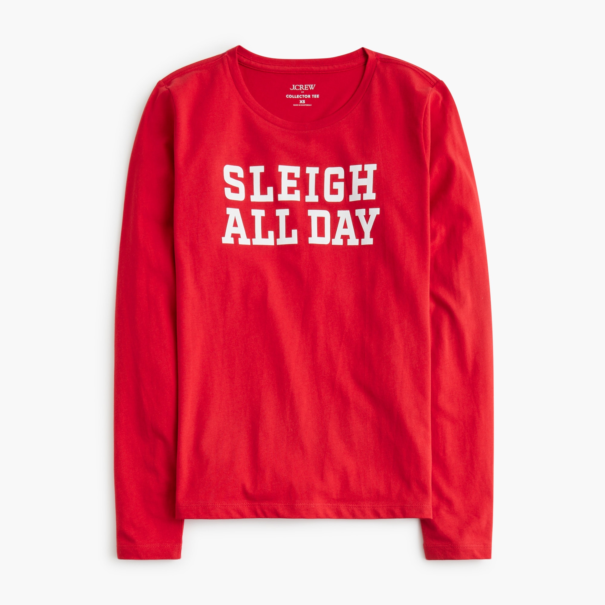 Long-sleeve "sleigh all day" graphic tee