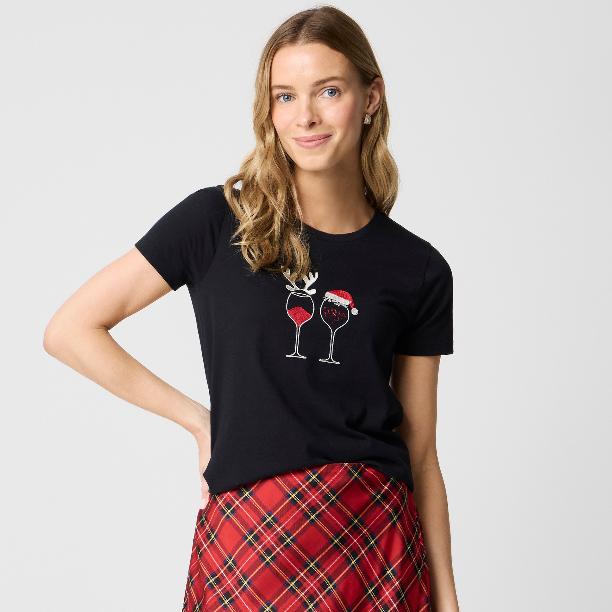 womens Holiday drinks graphic tee