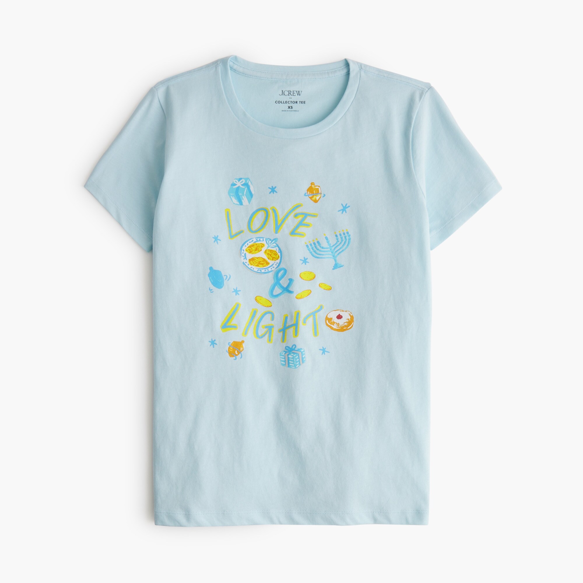 "love and light" graphic tee for women