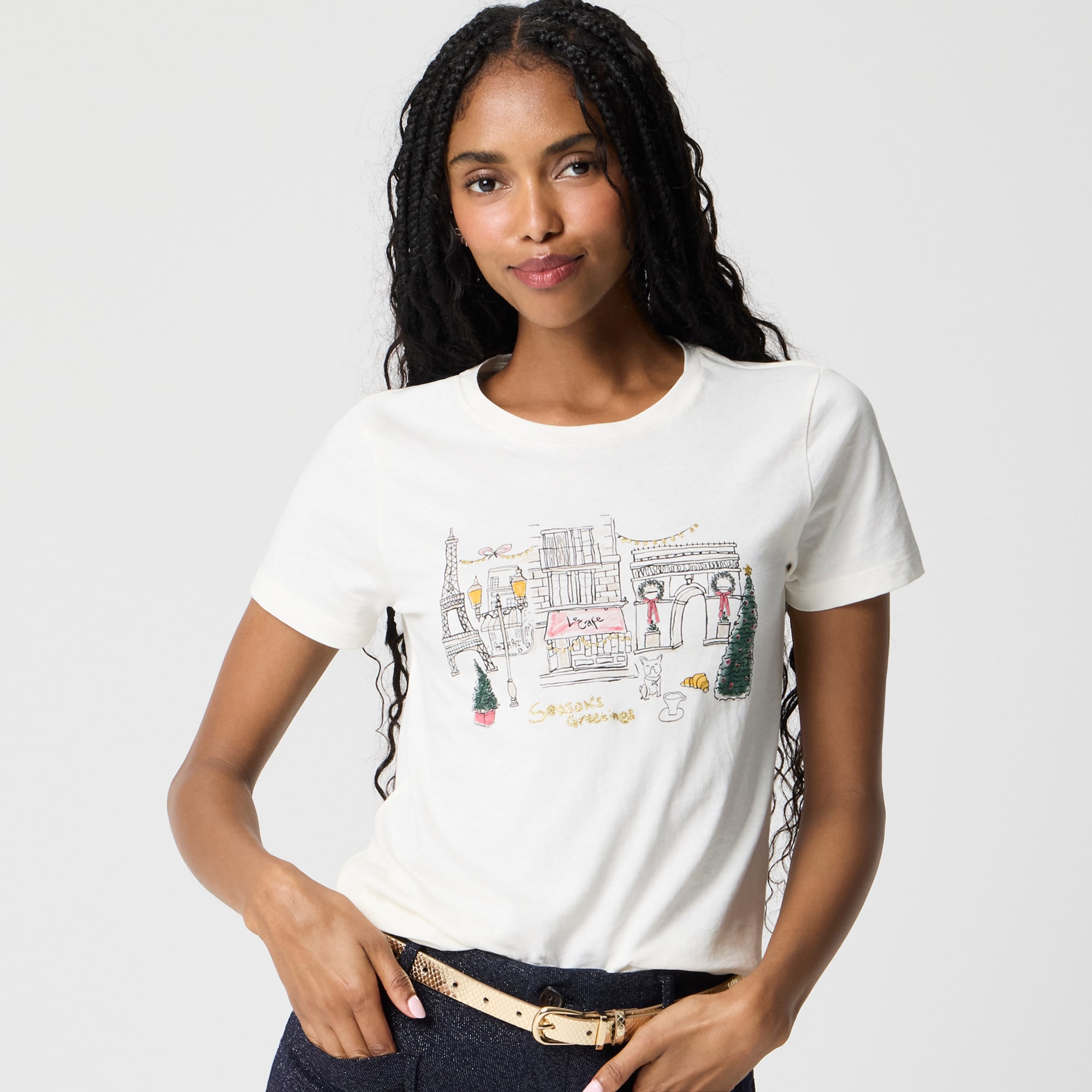 Holiday Paris graphic tee