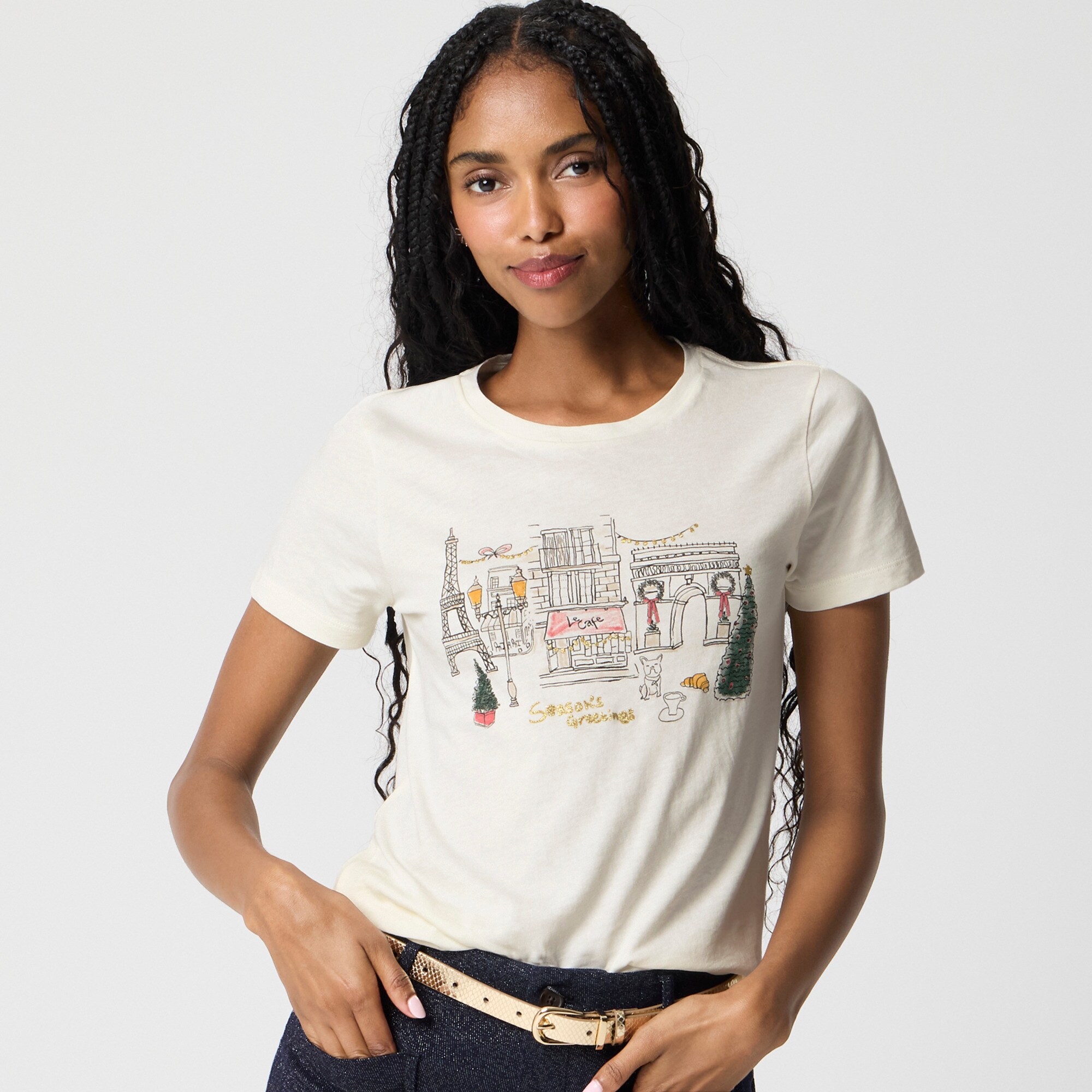 Holiday in Paris graphic tee
