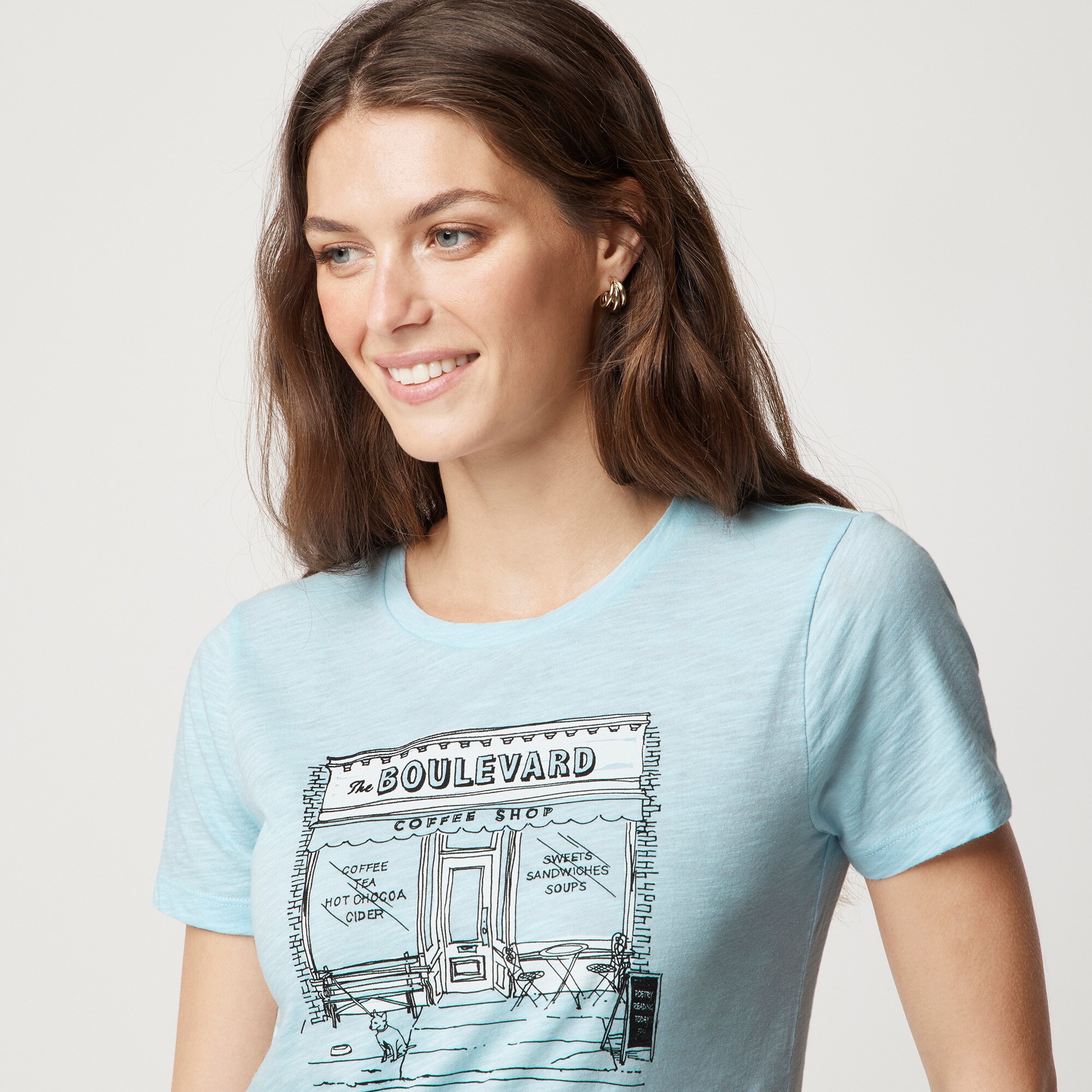 Coffee shop graphic tee