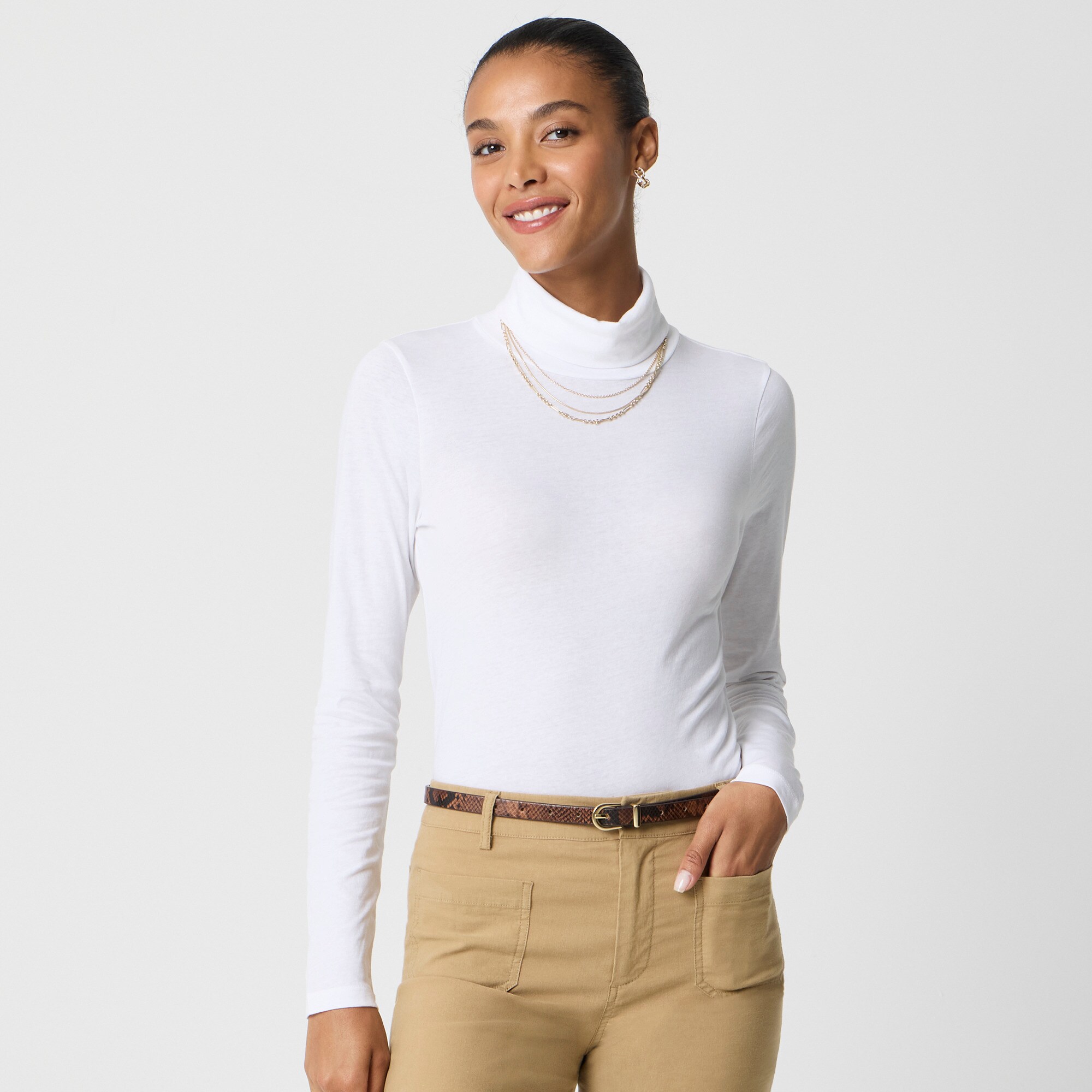 Tissue Turtleneck For Women | Factory