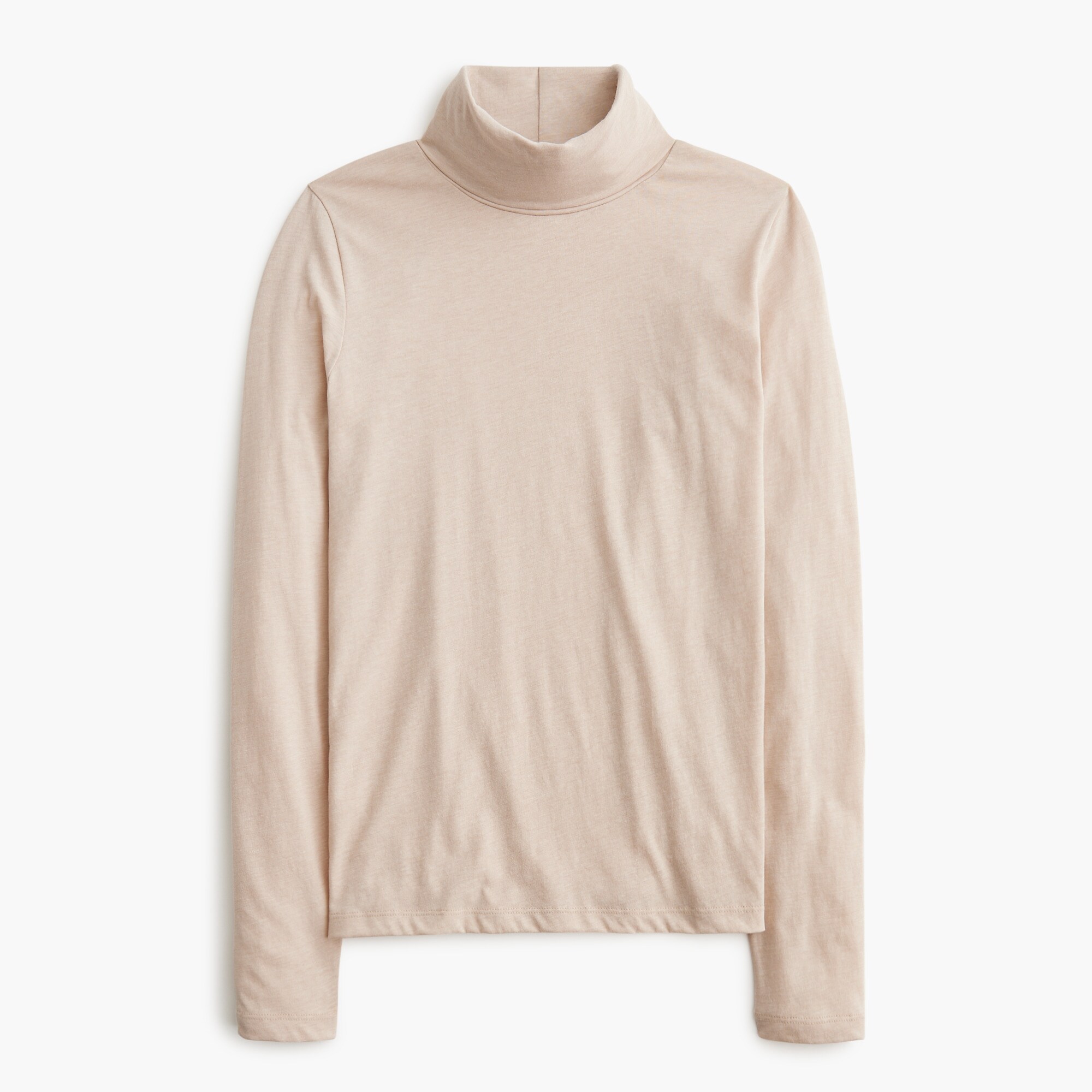 Heathered tissue turtleneck