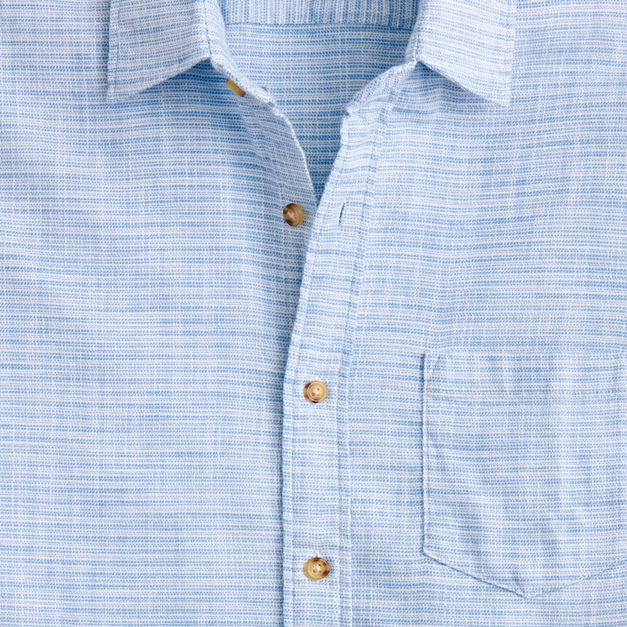 Short-sleeve slub dobby shirt