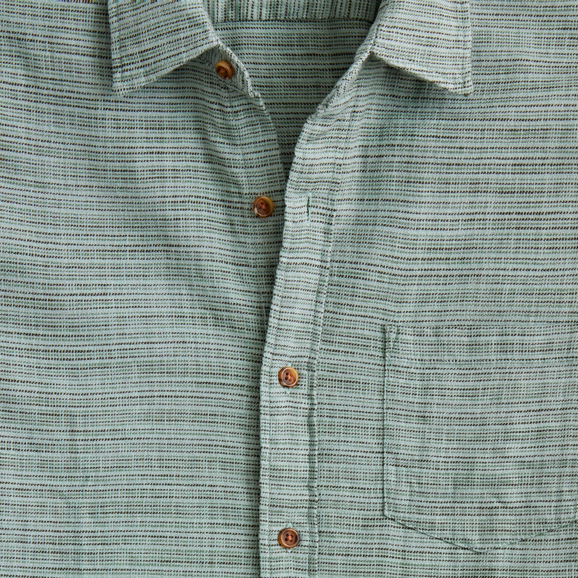 Short-sleeve slub dobby shirt