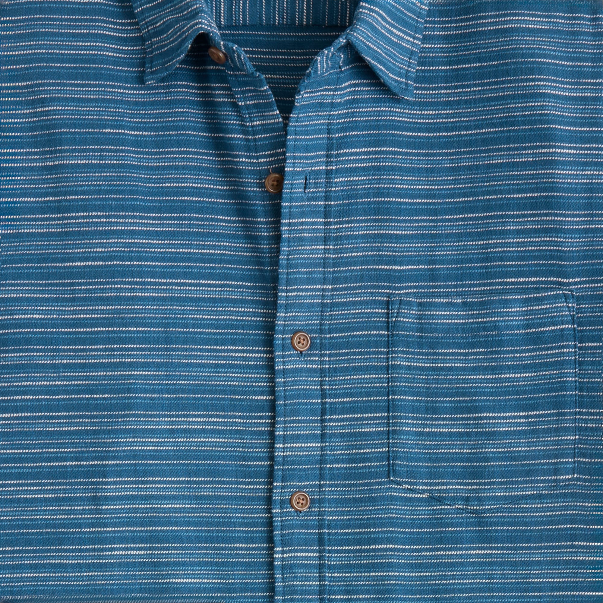 Short-sleeve slub dobby shirt