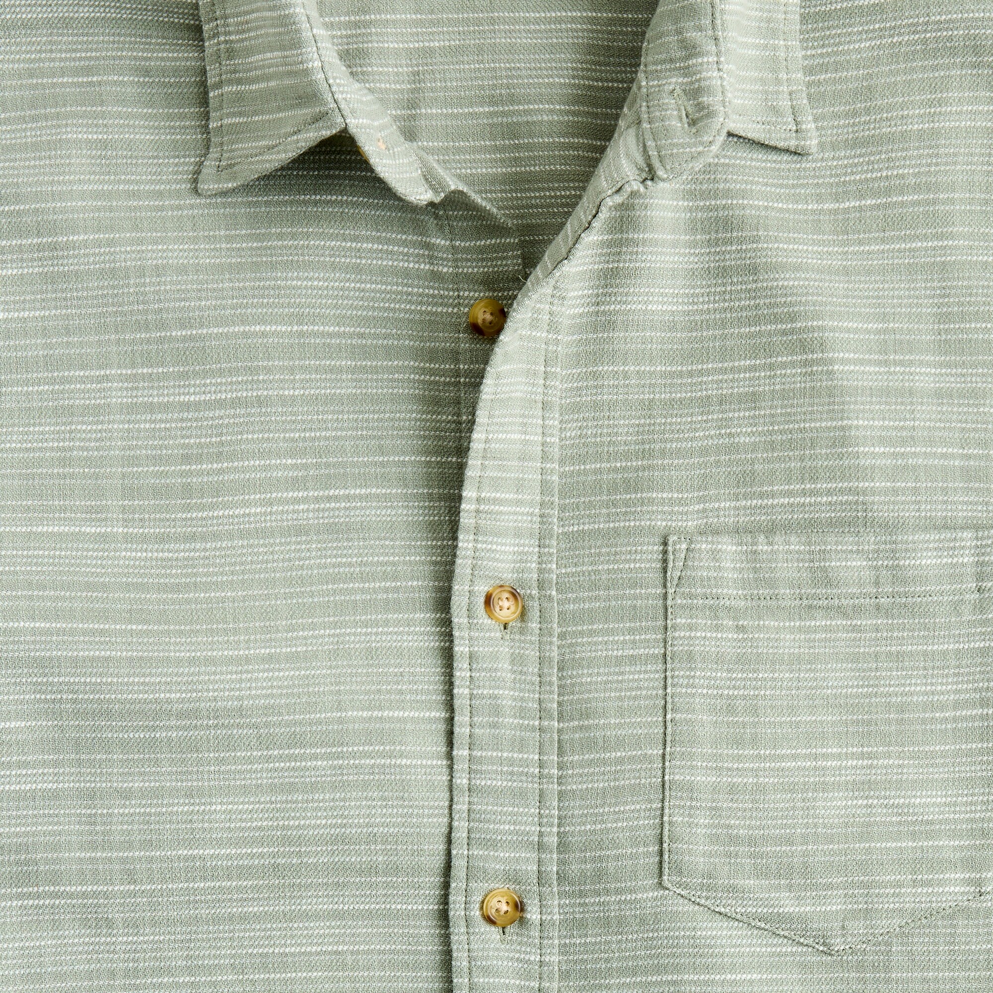 Short-sleeve slub dobby shirt