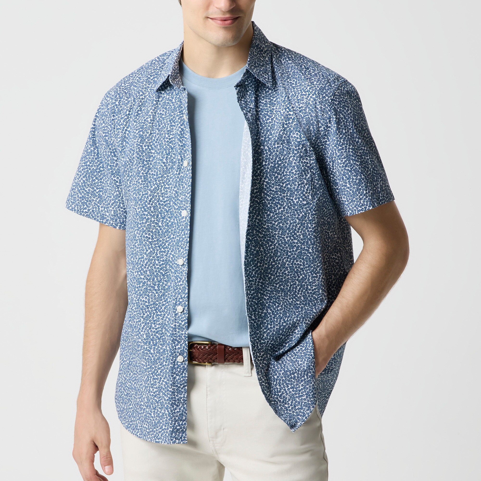  Printed flex casual shirt