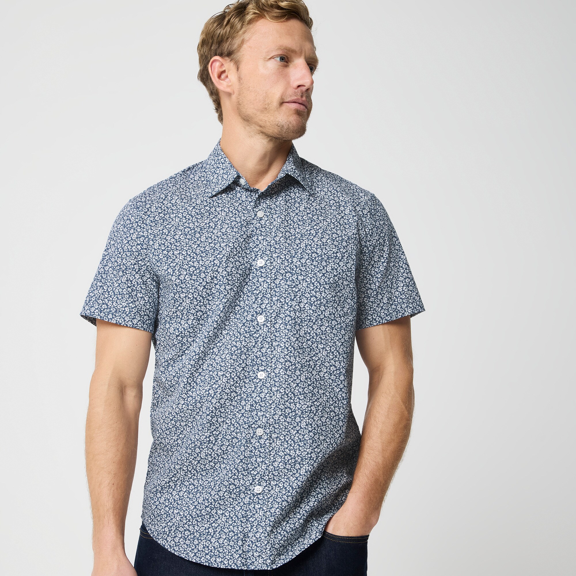Printed flex casual shirt