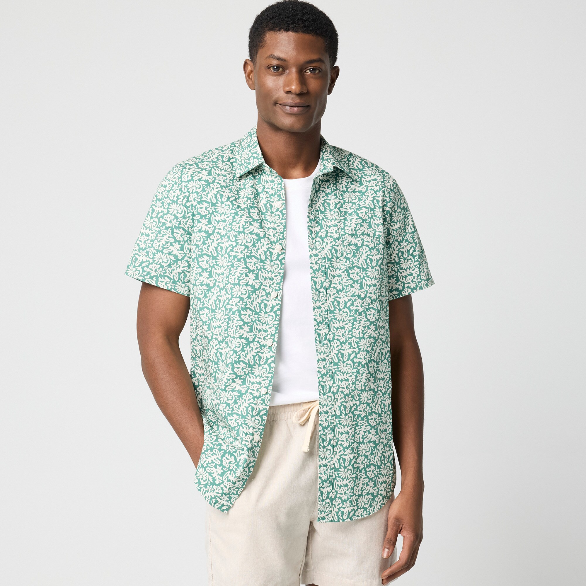  Printed flex casual shirt