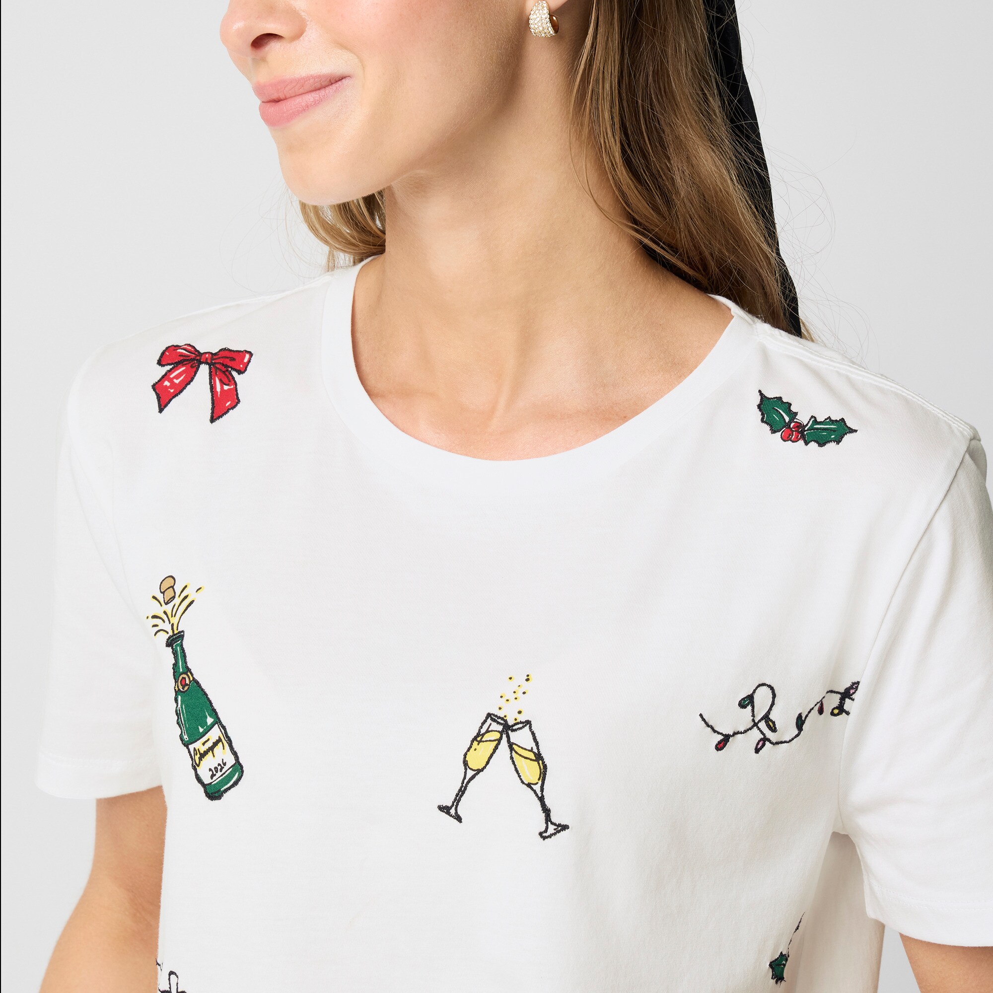 Embroidered party tee