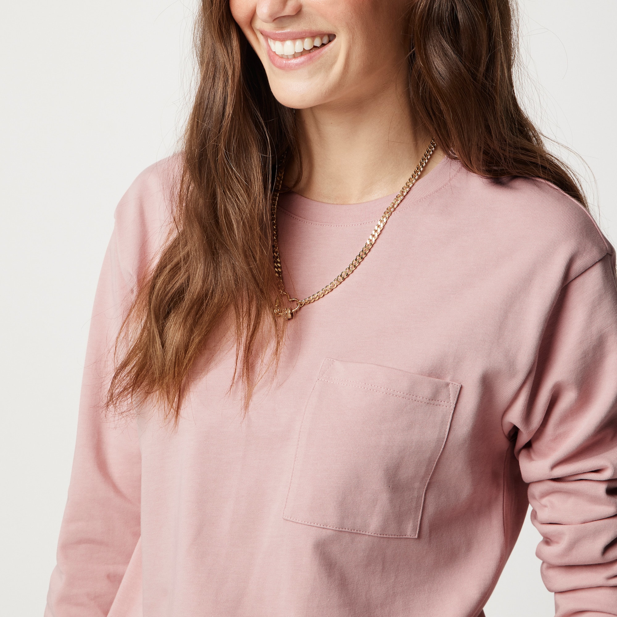 Long-sleeve pocket tee