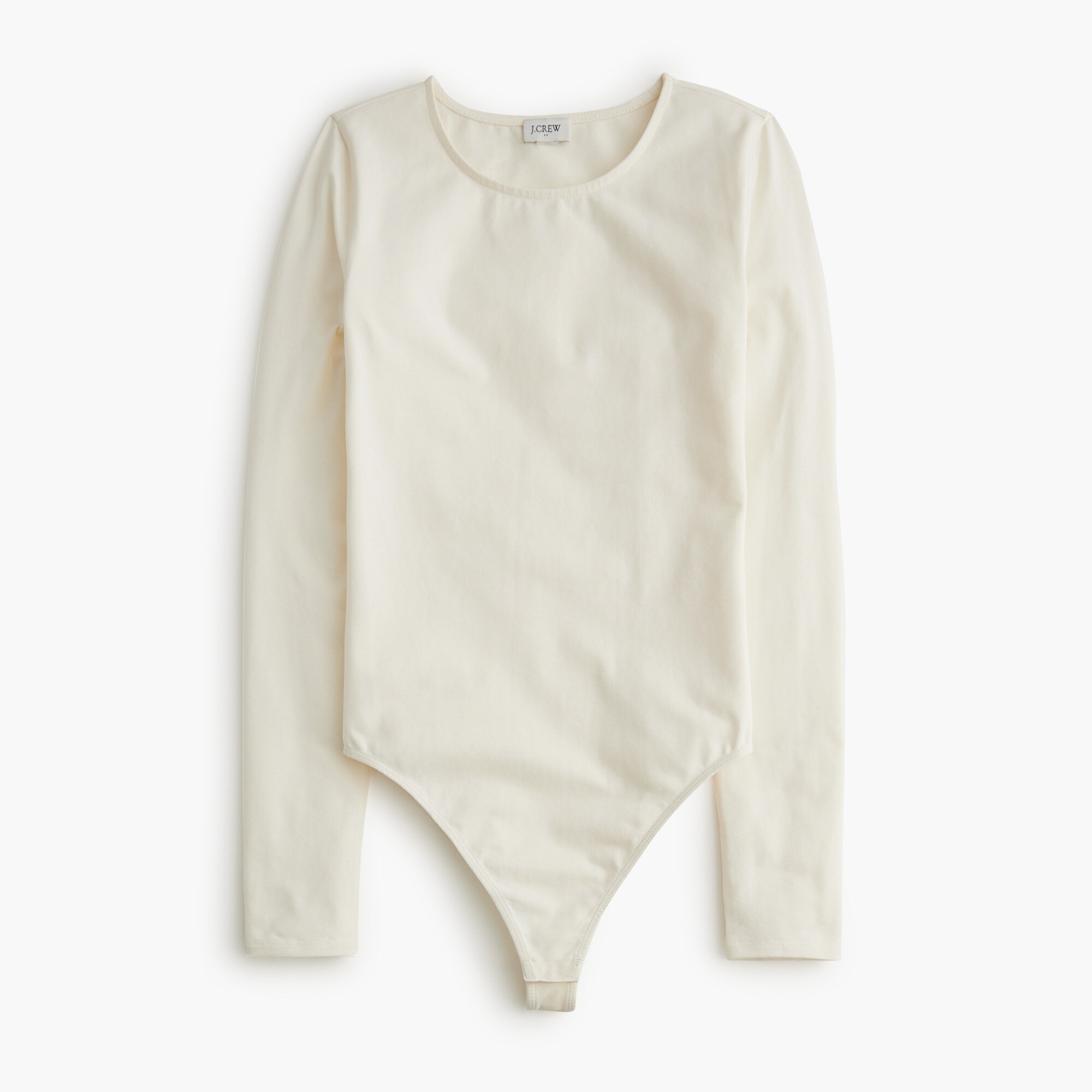 womens Long-sleeve stretch cotton-blend bodysuit