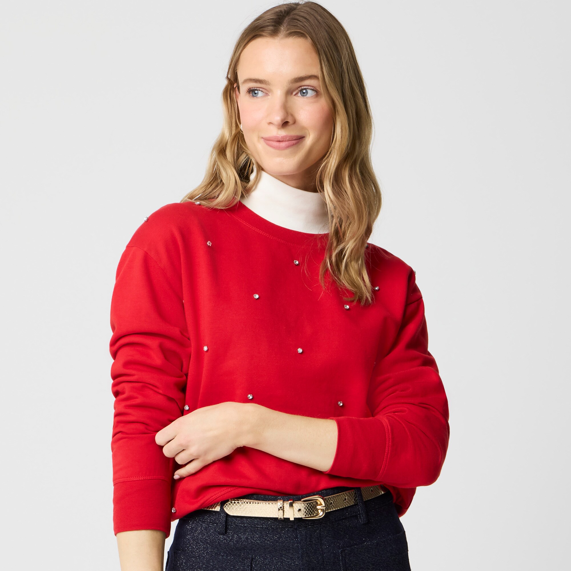  Gem-embellished sweatshirt