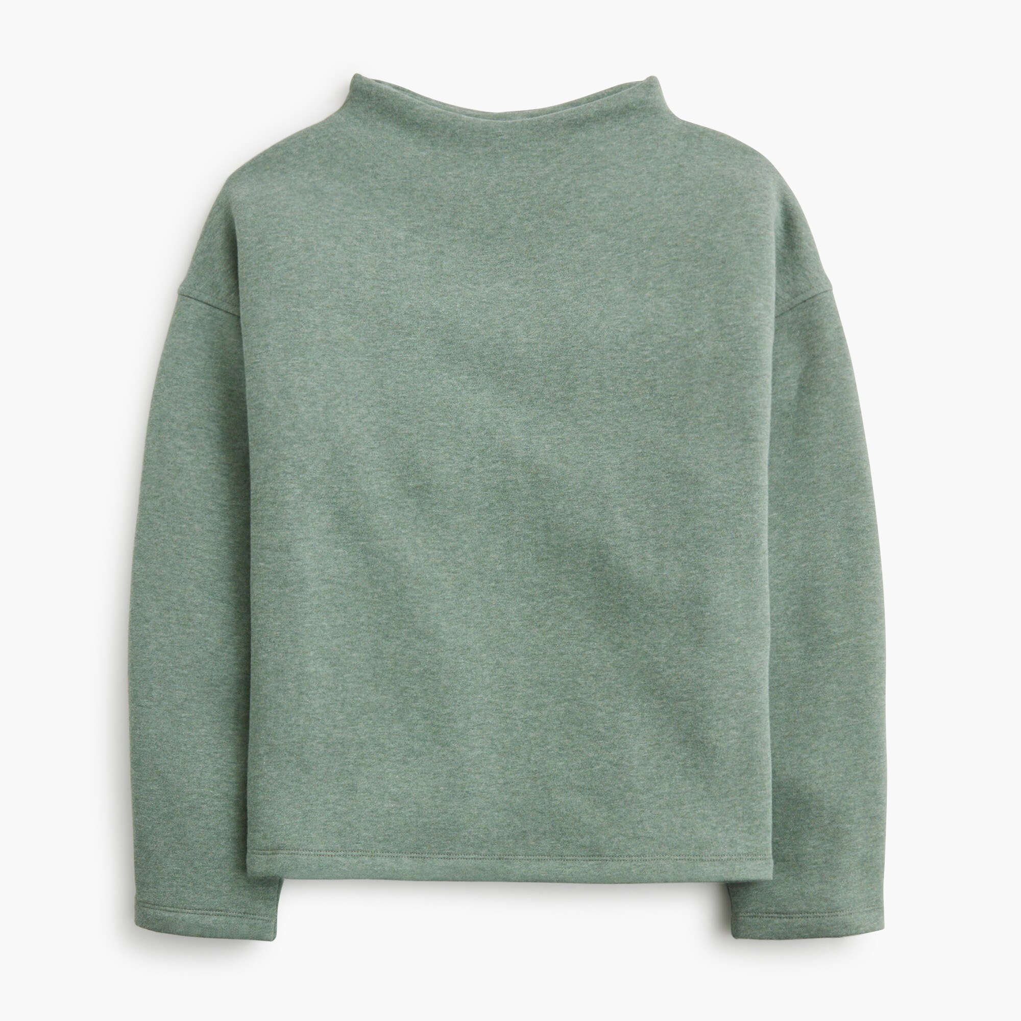Fleece mockneck sweatshirt
