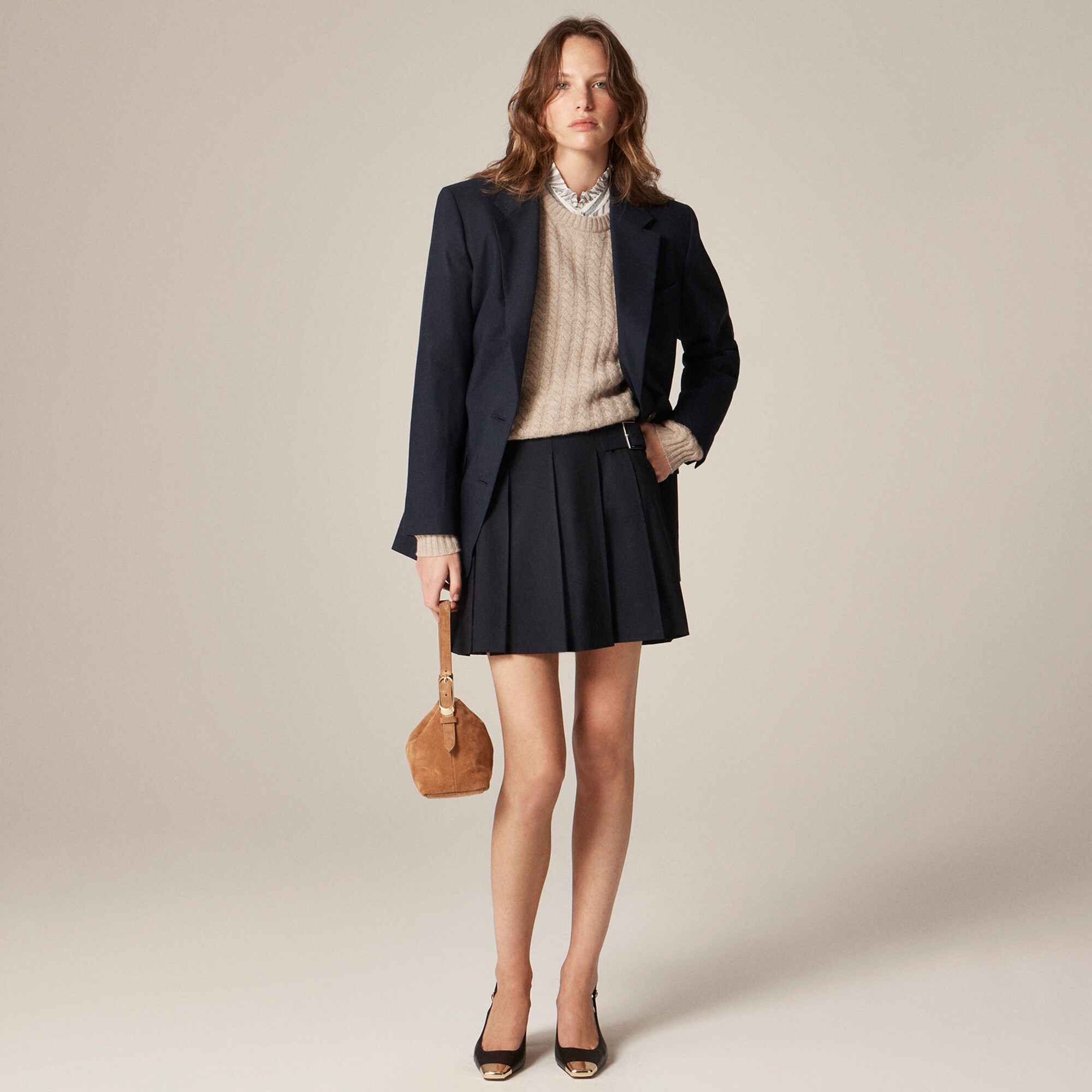 Perfect cashmere cable-knit crewneck sweater - thumbnail 2