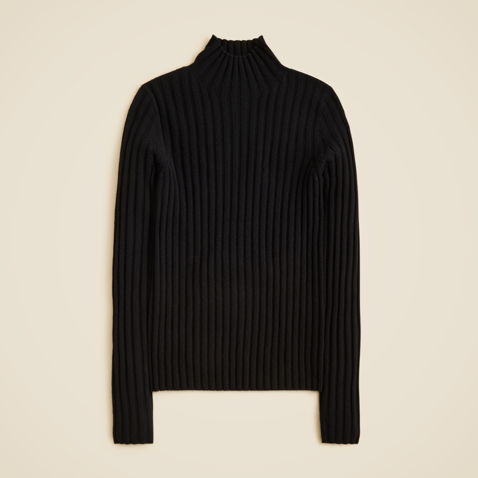 Wide-rib Cashmere Turtleneck Sweater For Women | J.Crew