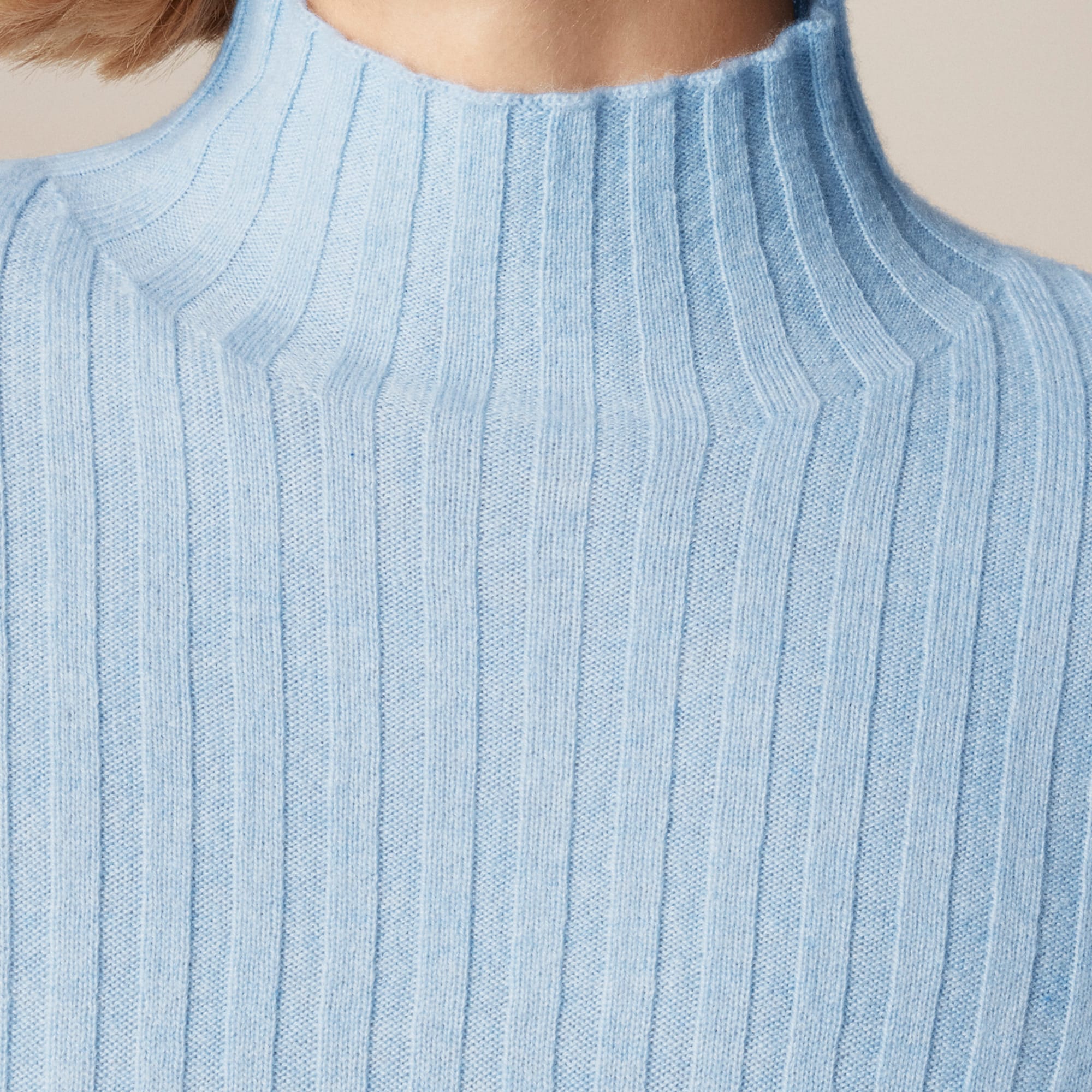 Wide-rib Cashmere Turtleneck Sweater For Women | J.Crew