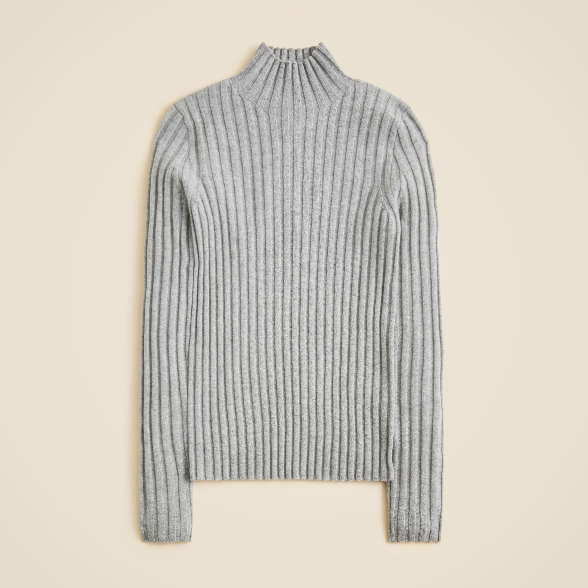 Wide-rib Cashmere Turtleneck Sweater For Women | J.Crew