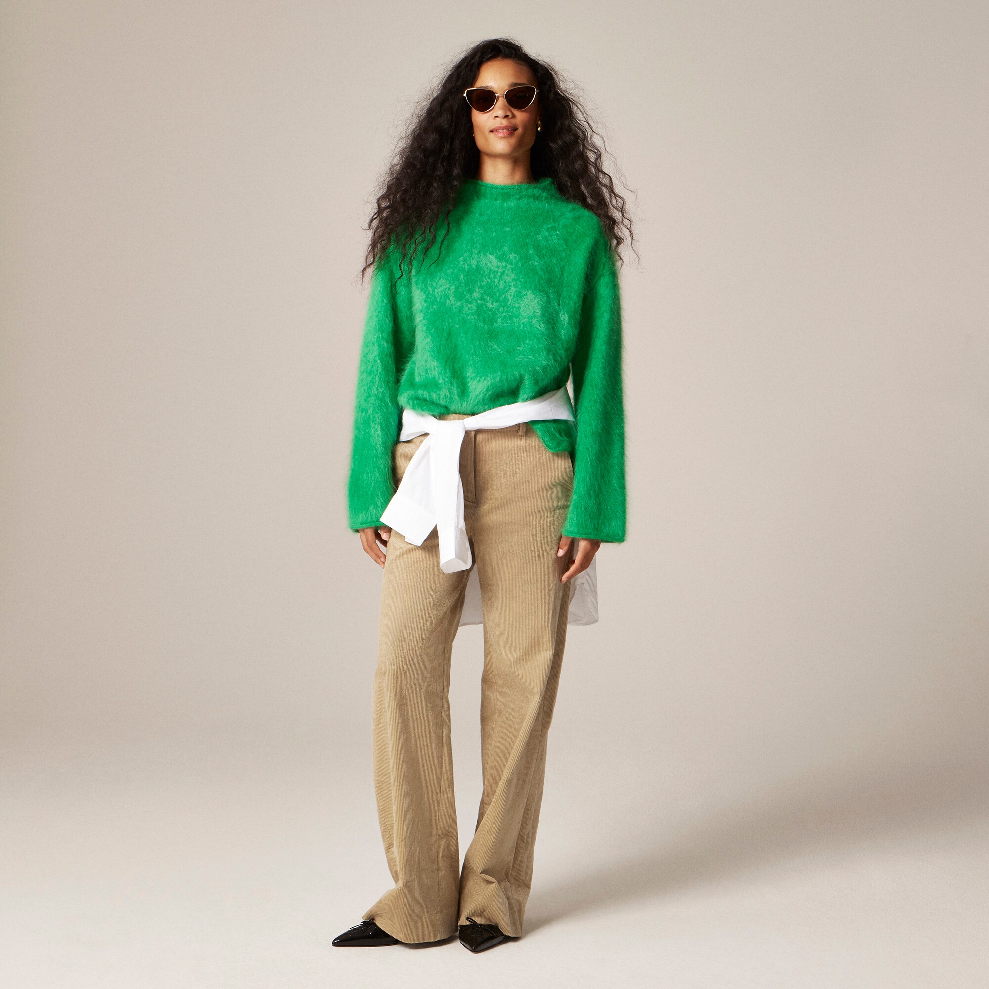 MACHATTミックスショルダーニット2025AW Brushed Cashmere 2025 Rollneck™ Sweater For Women | J.Crew