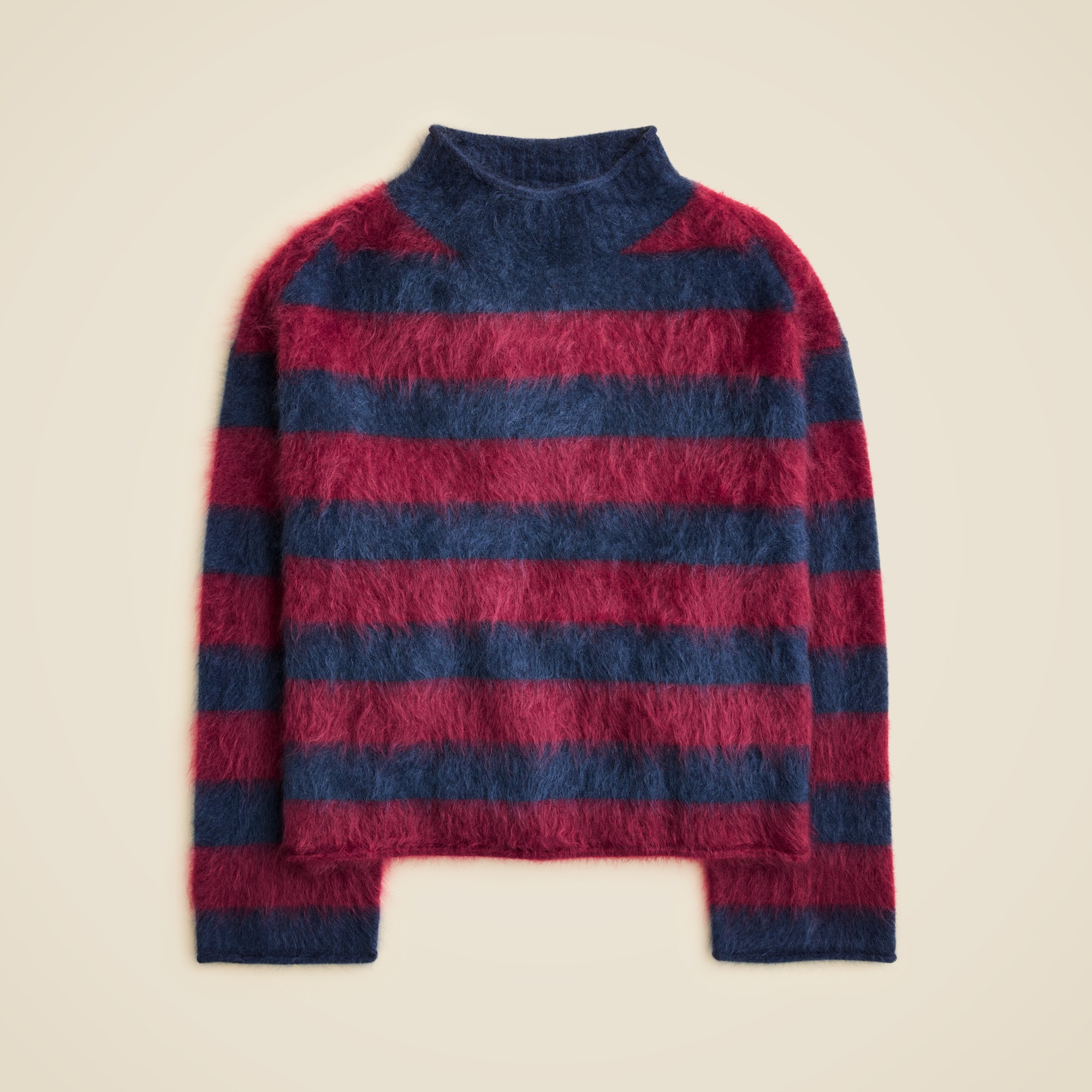 Brushed cashmere 2025 Rollneck™ sweater in stripe