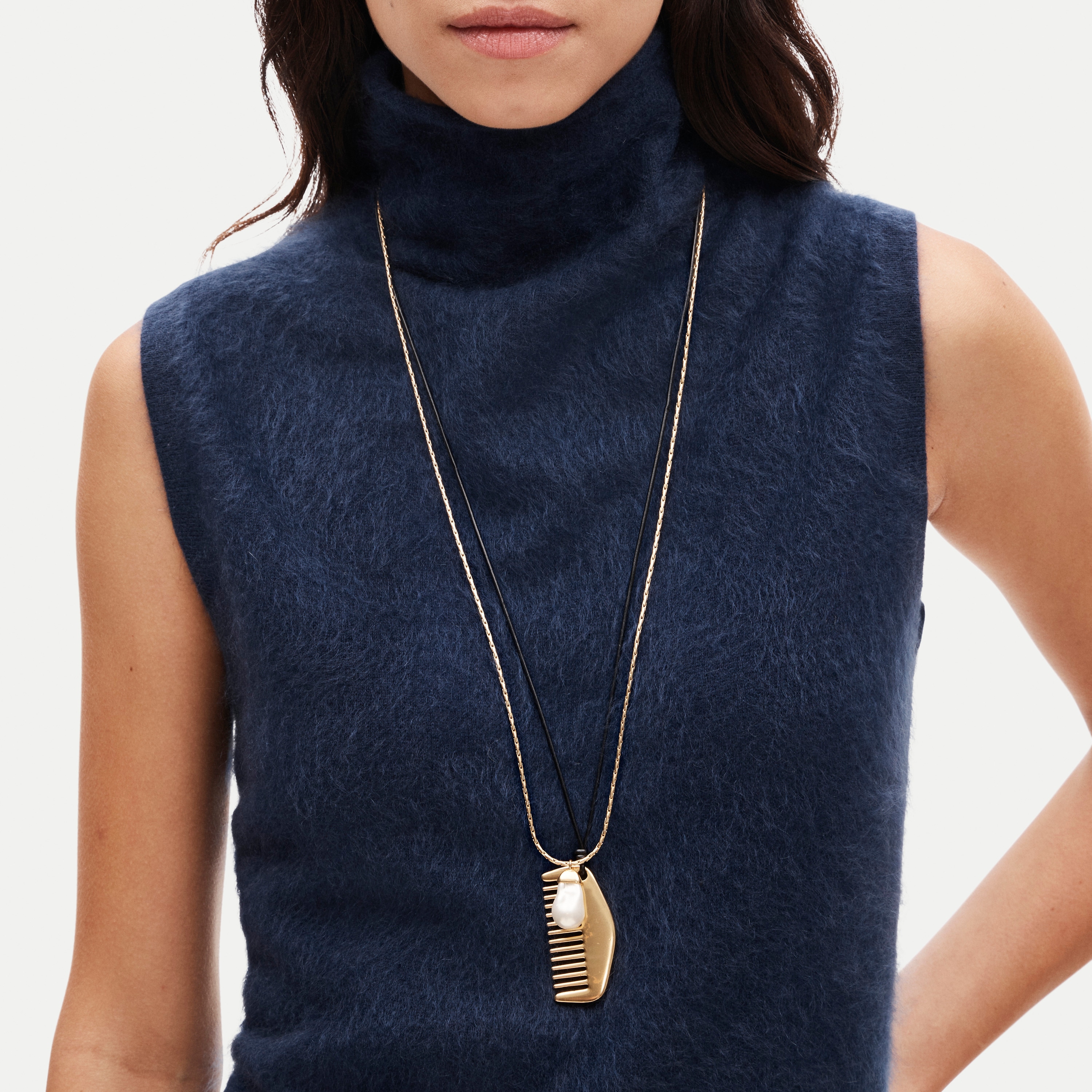 Cashmere turtleneck sweater shell - thumbnail 4