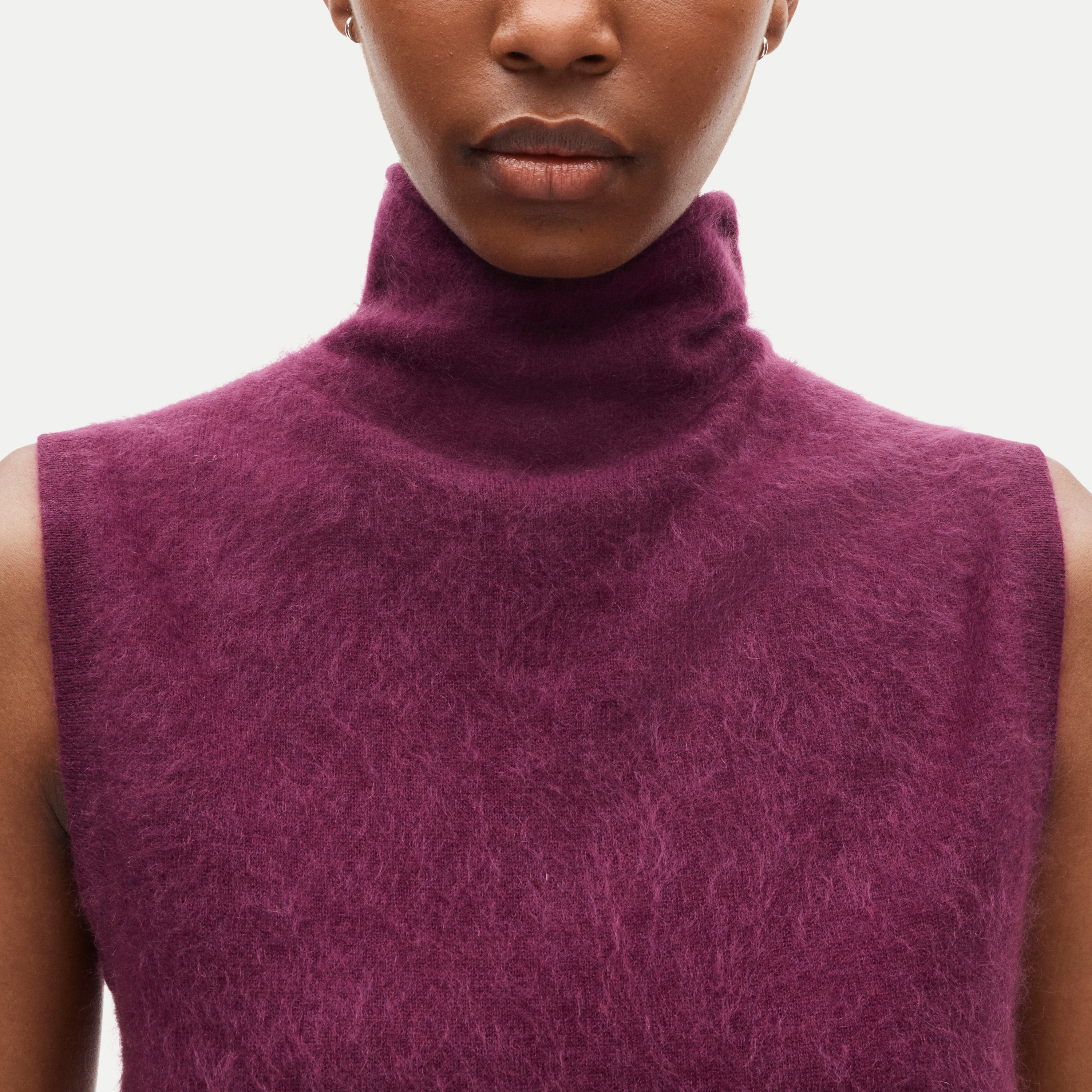 Cashmere turtleneck sweater shell - thumbnail 6
