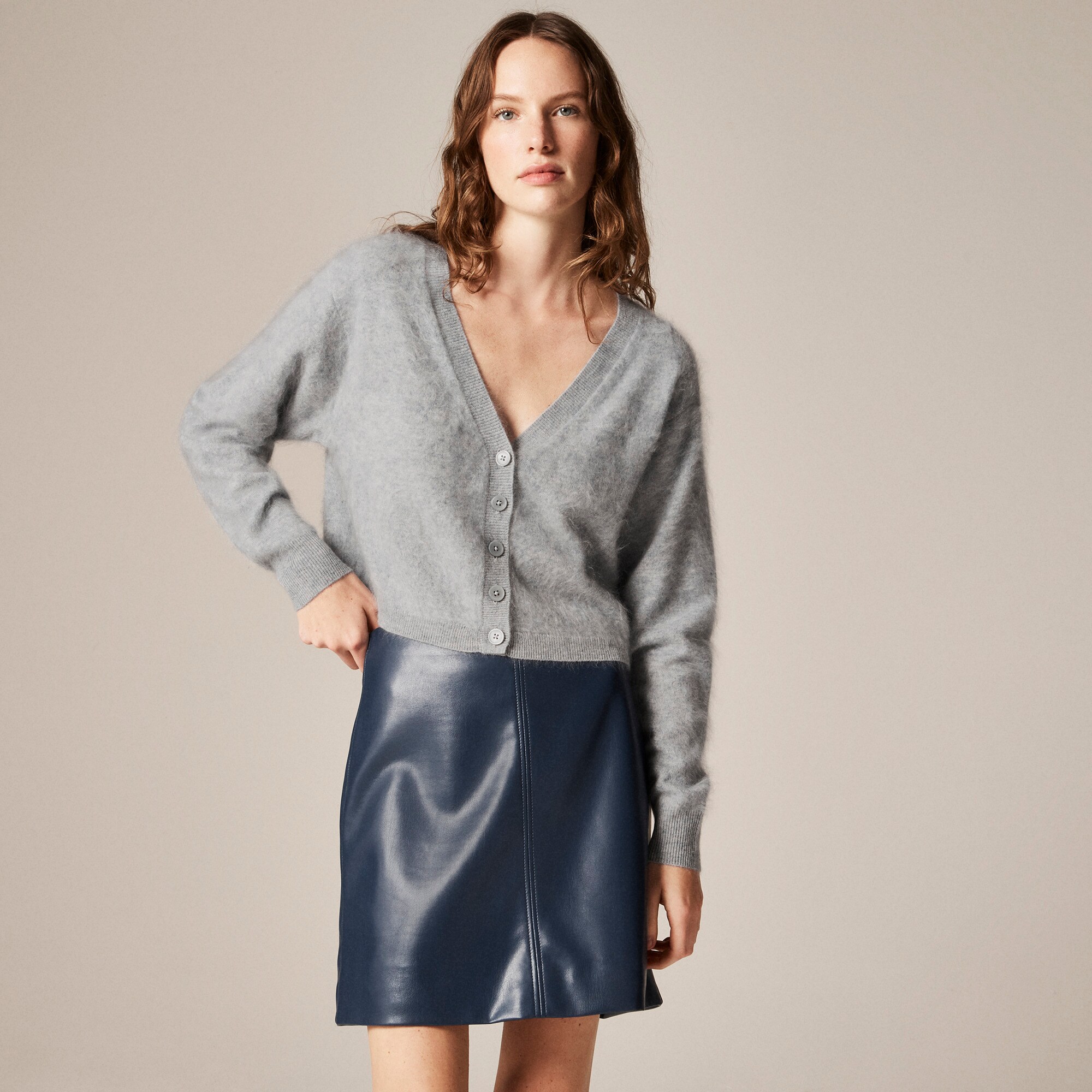  Brushed cashmere party cardigan