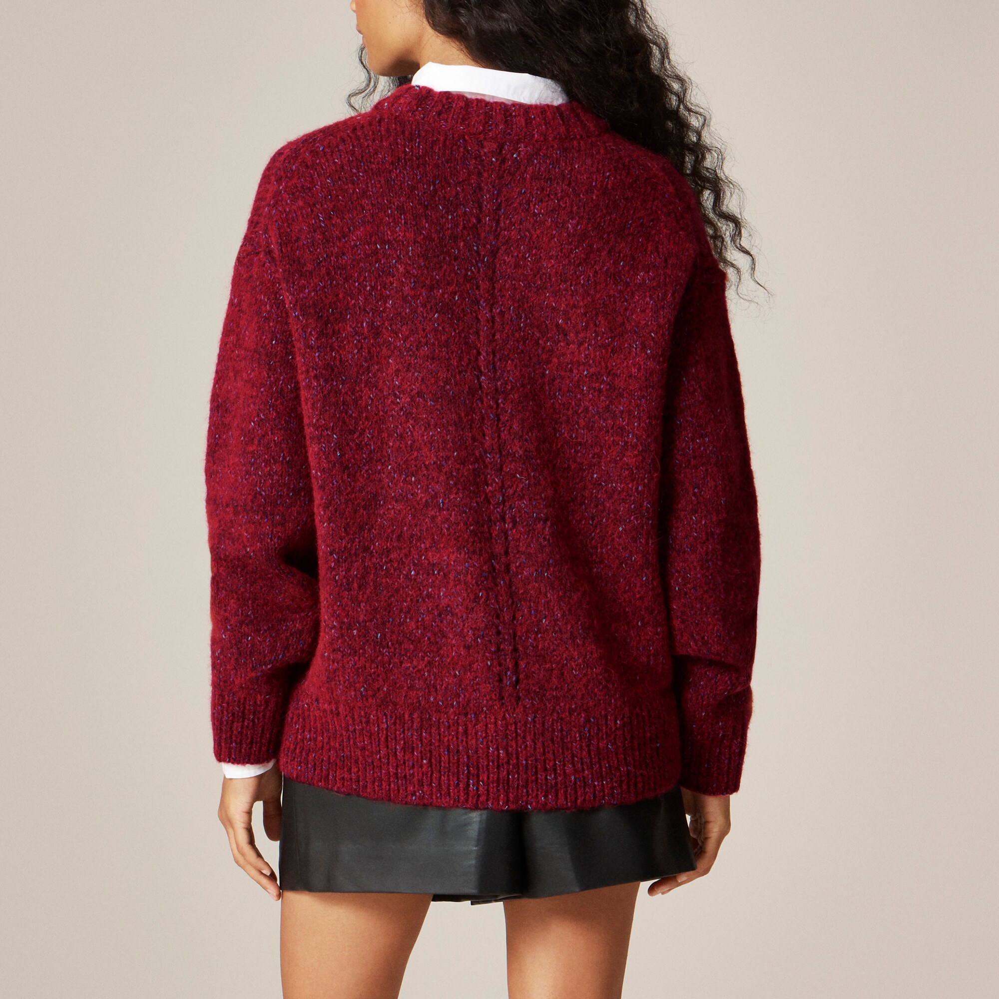 Relaxed crewneck pullover