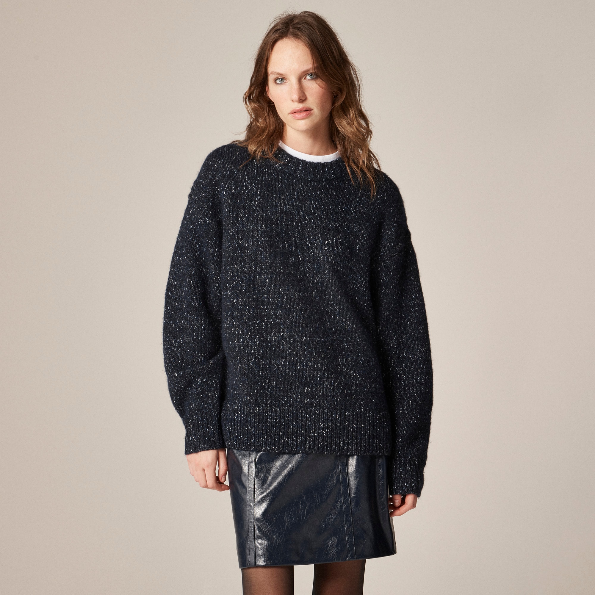 Relaxed crewneck pullover - image 2