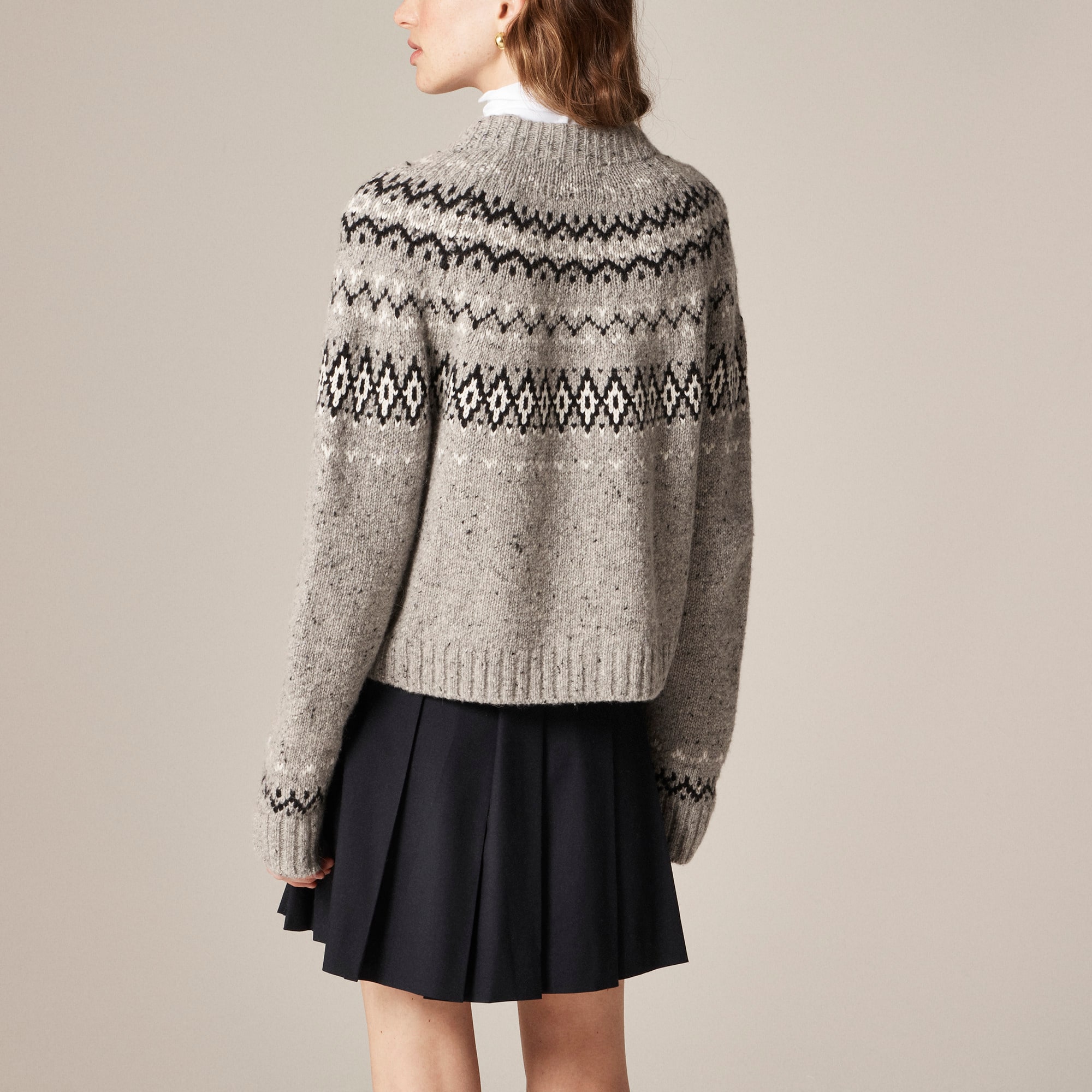 Fair Isle cardigan in wool blend - image 5