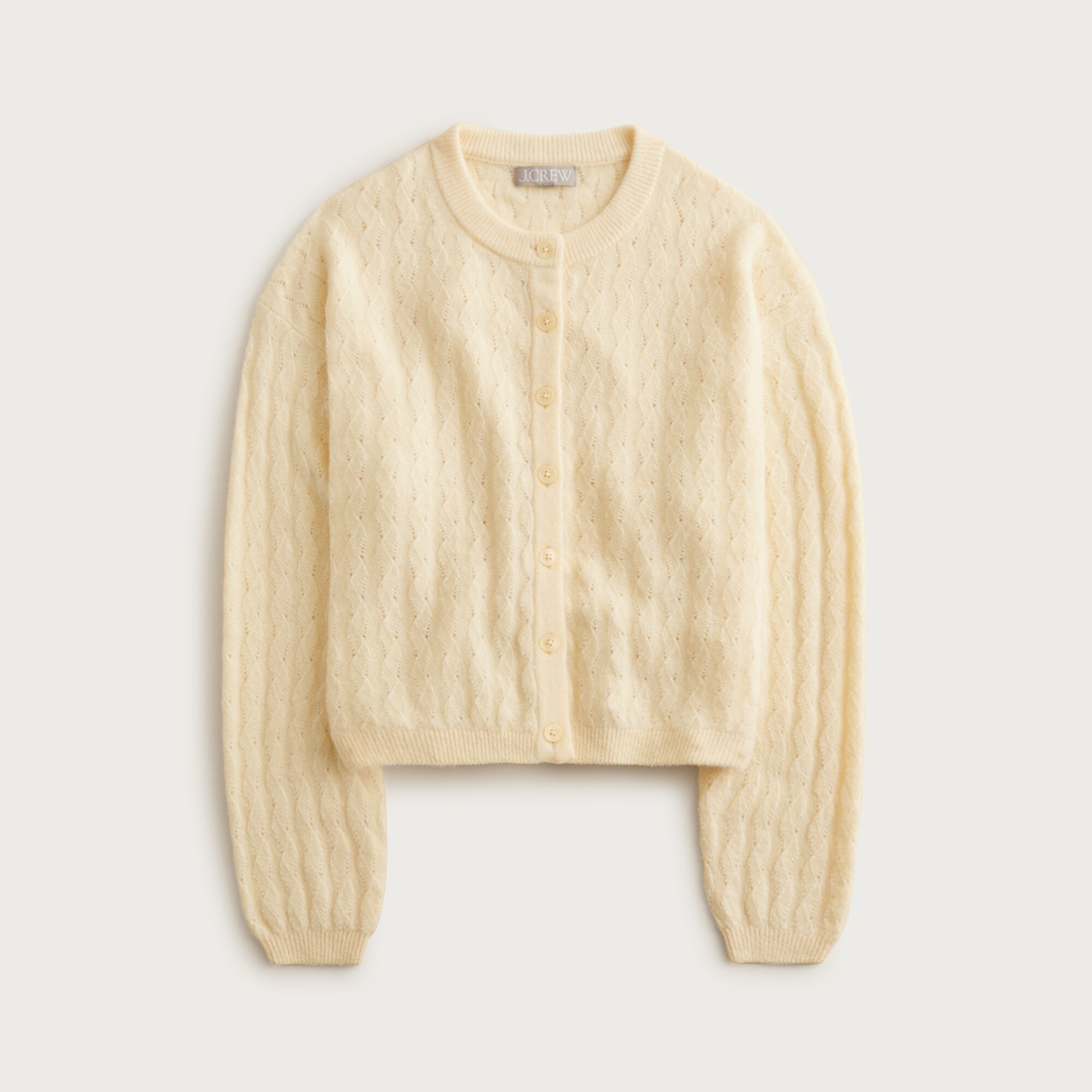 Supersoft bubble-hem cardigan