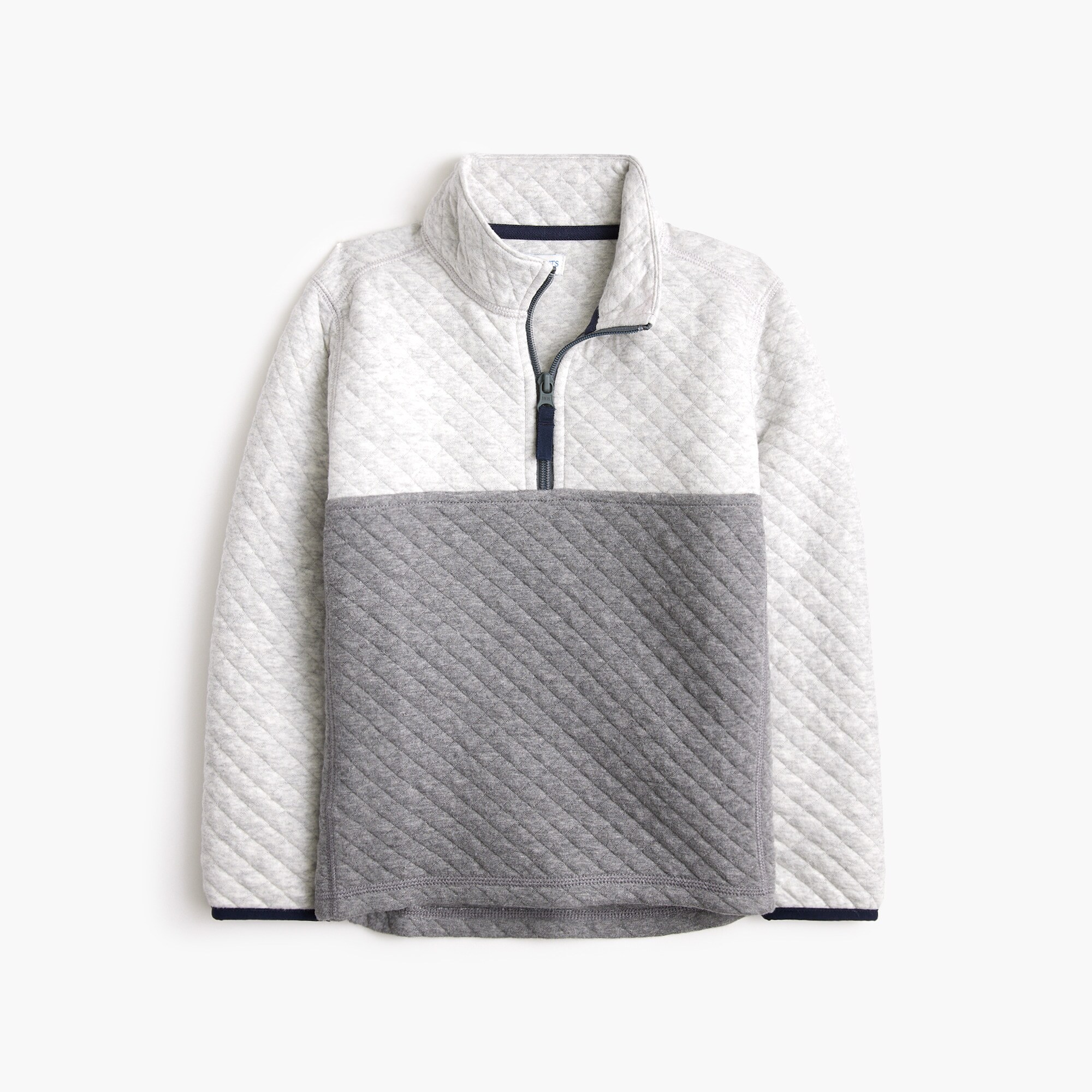  Boys' colorblock quilted quarter-zip