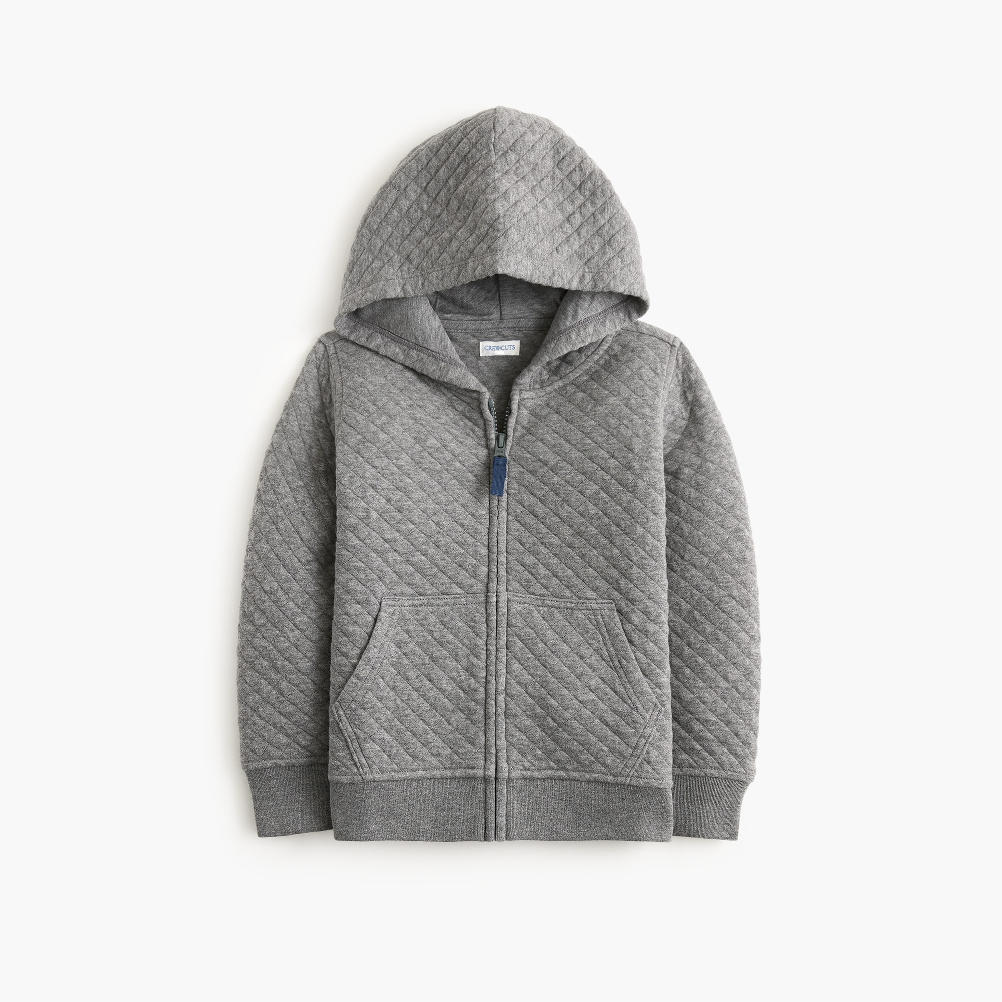 boys' quilted full-zip hoodie for boys