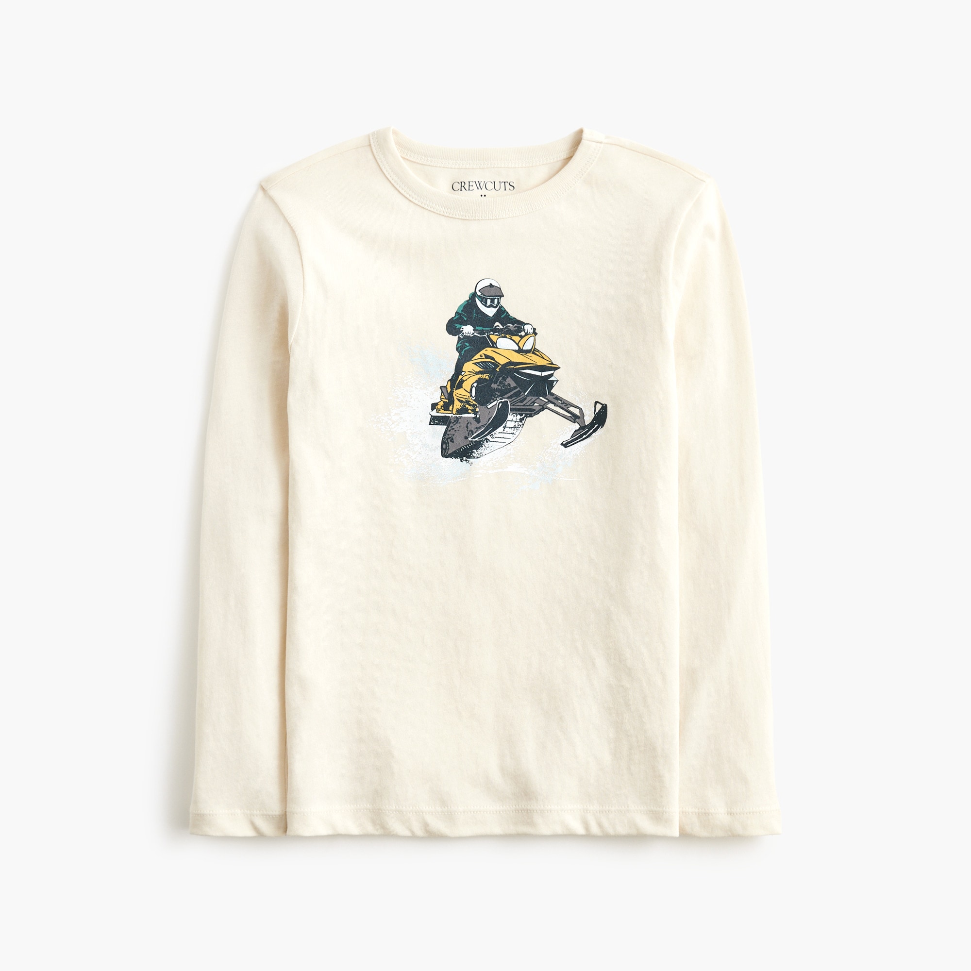 boys' long-sleeve snow mobile graphic tee for boys