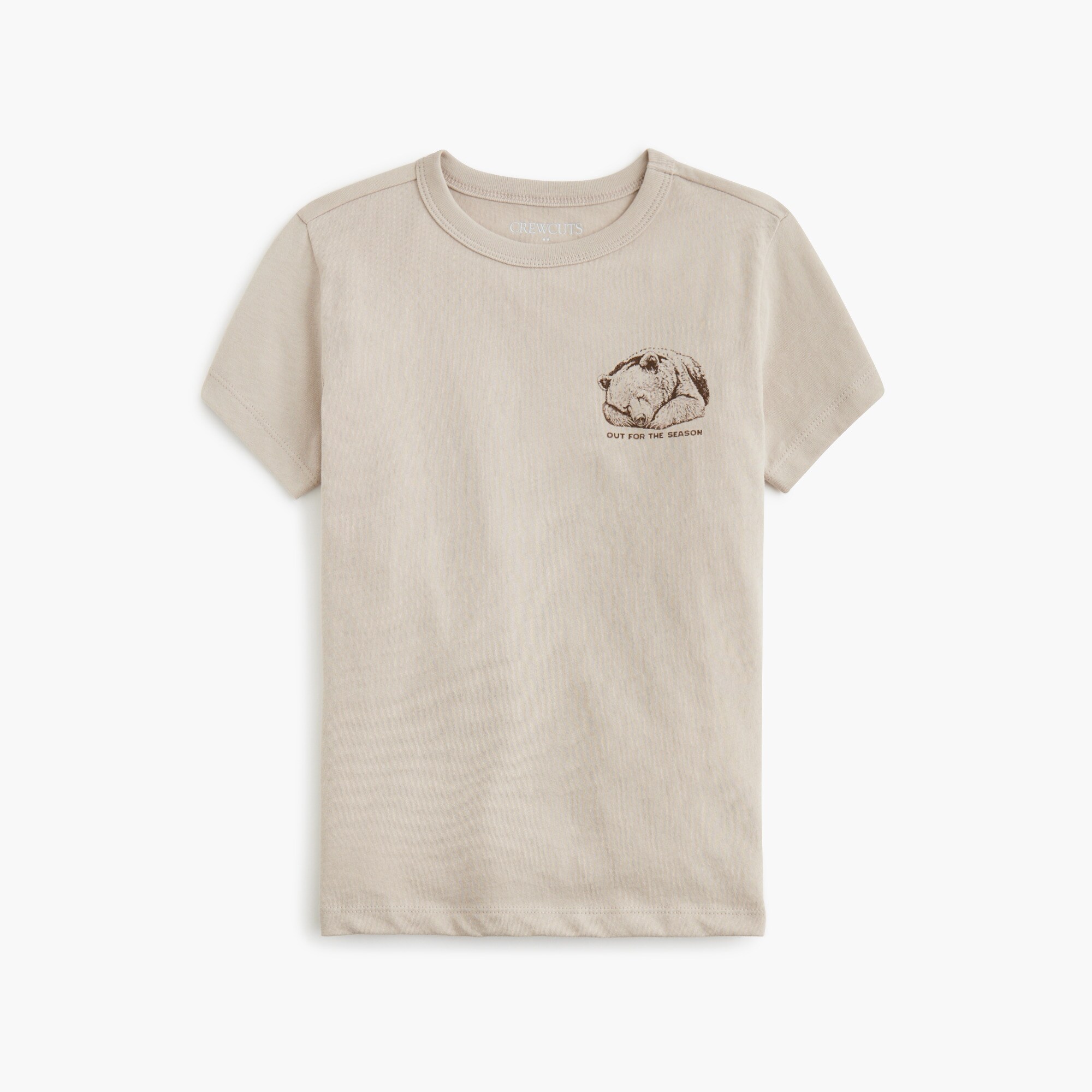 Boys' hibernating bear graphic tee