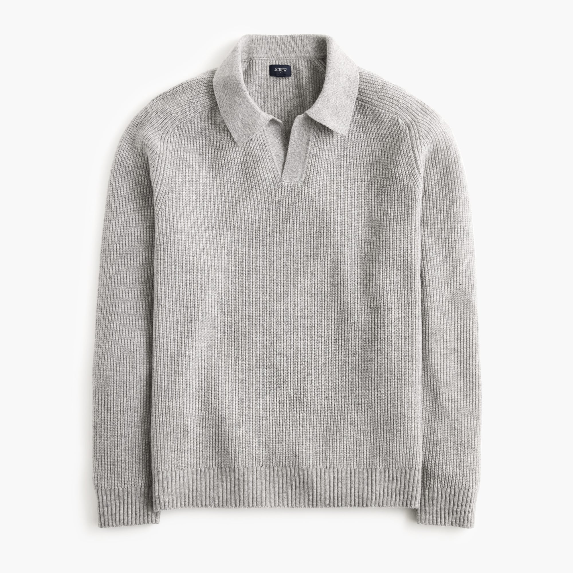 Supersoft Lambswool-blend Johnny-collar Sweater-polo For Men | Factory
