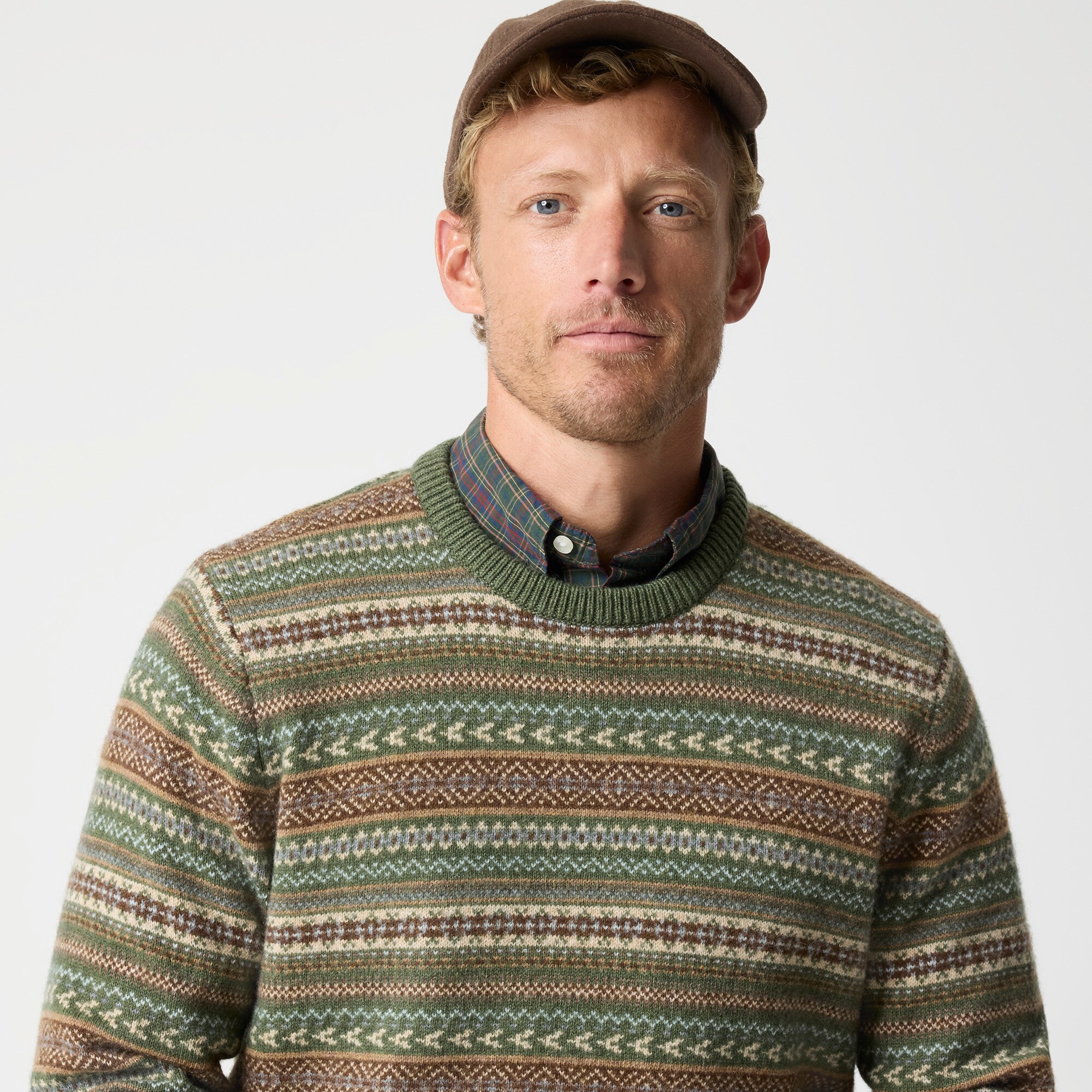 Fair Isle sweater in supersoft lambswool-blend