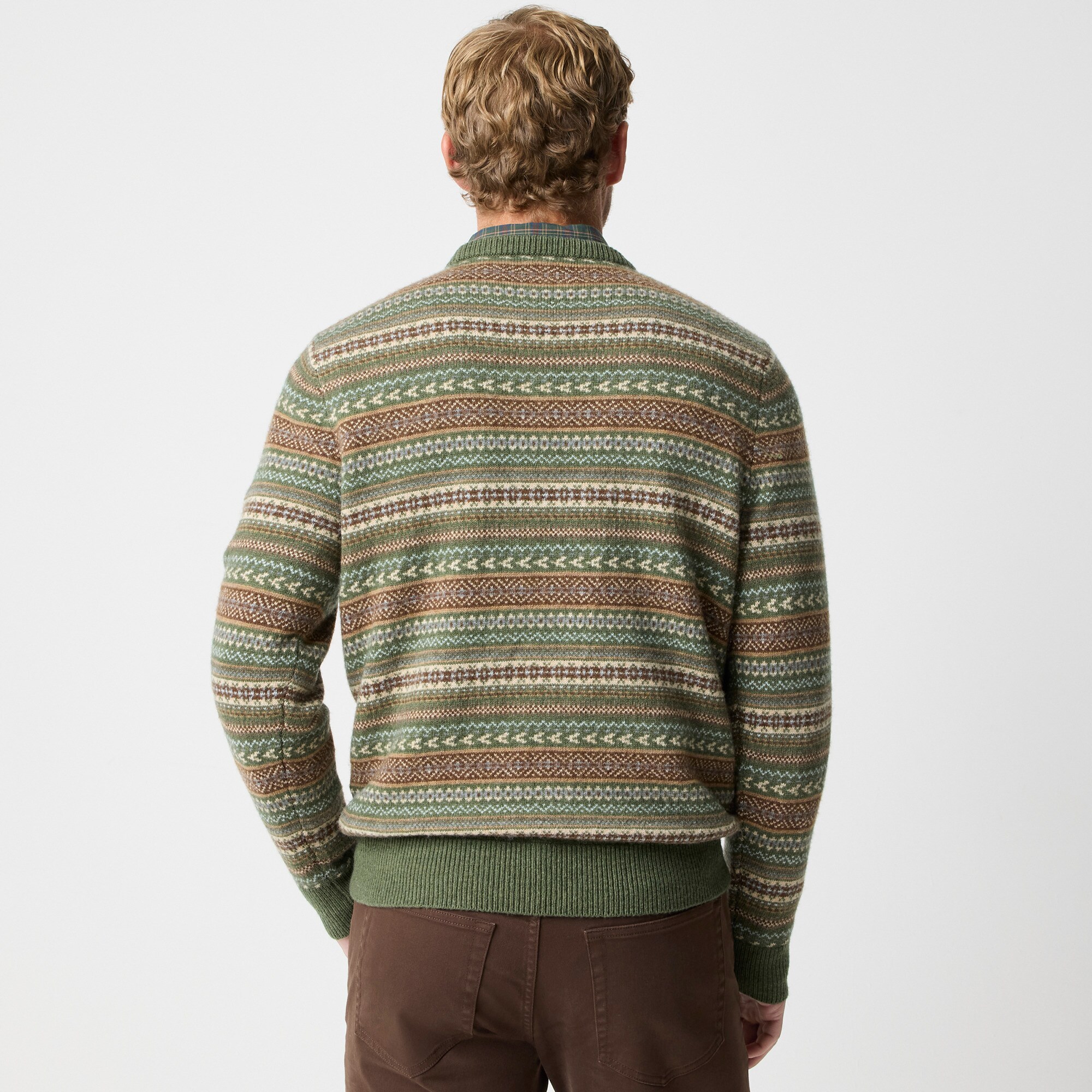 Fair Isle sweater in supersoft lambswool-blend