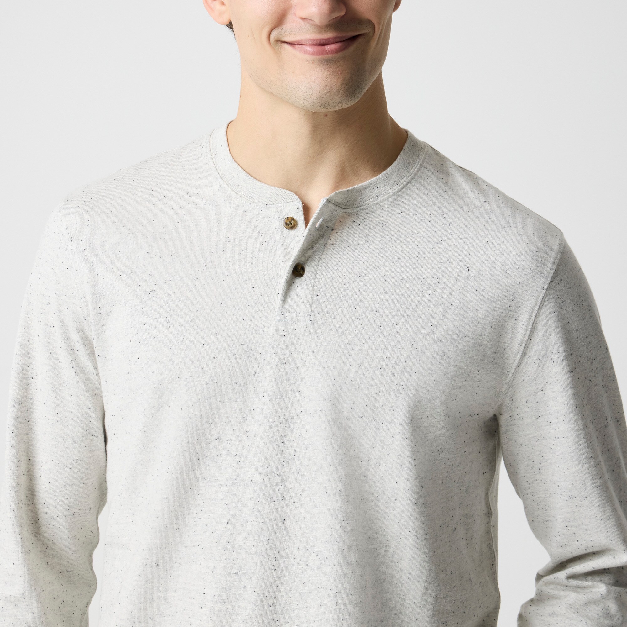 Long-sleeve rugby jersey henley