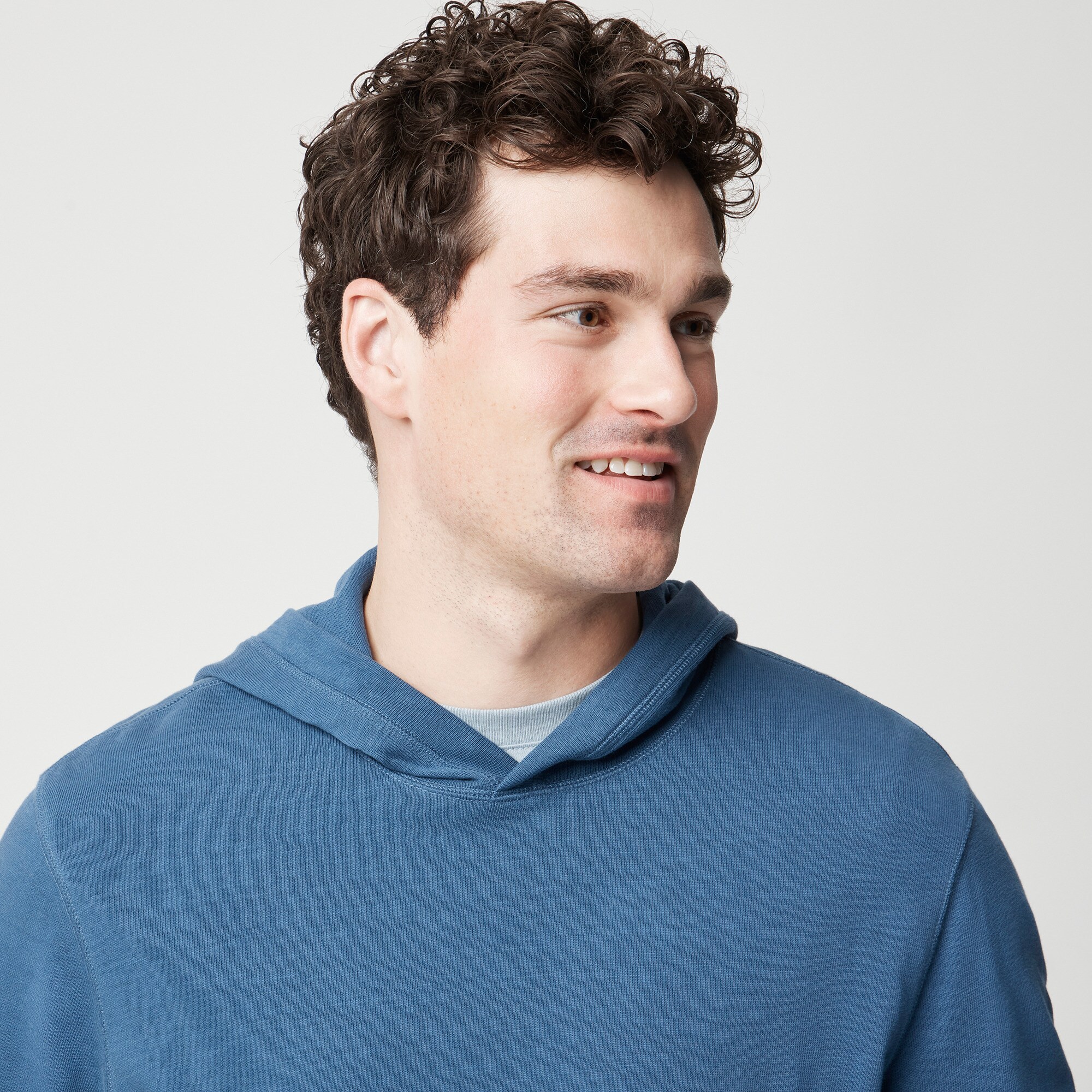 Slub cotton hoodie