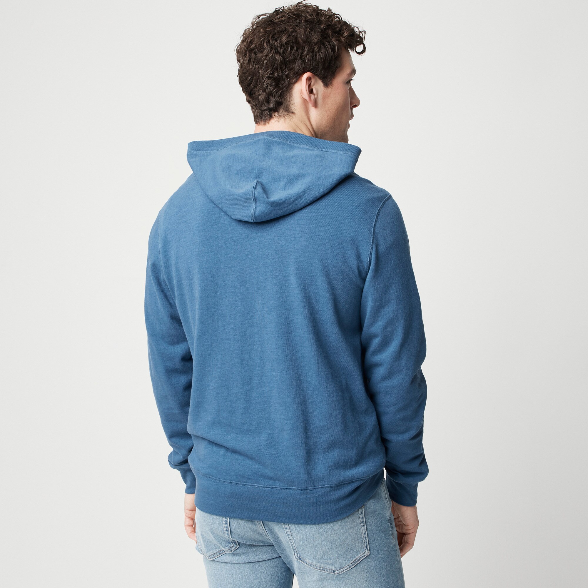 Slub cotton hoodie