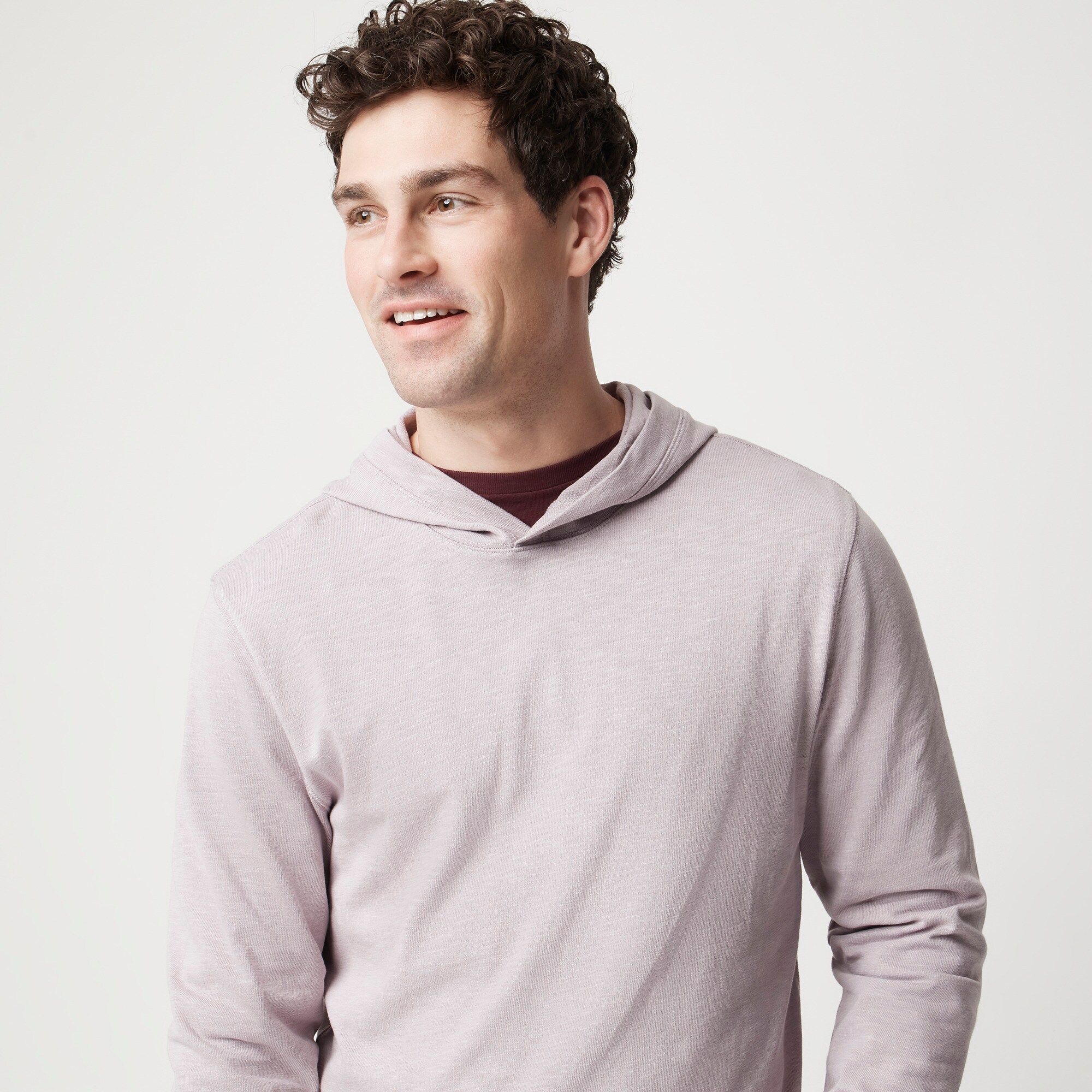 Slub cotton hoodie