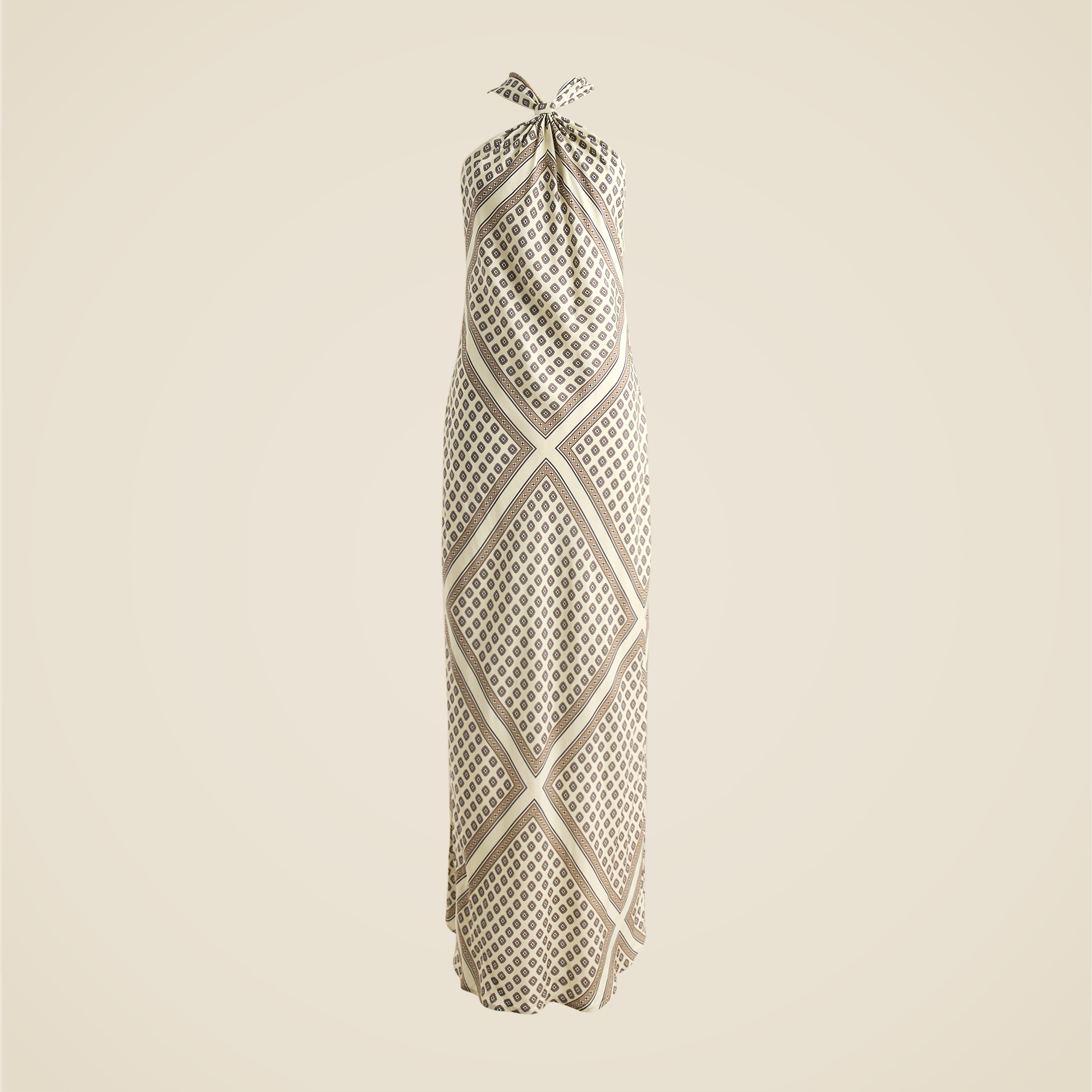 Collection Halter Slip Dress In Foulard Print For Women | J.Crew